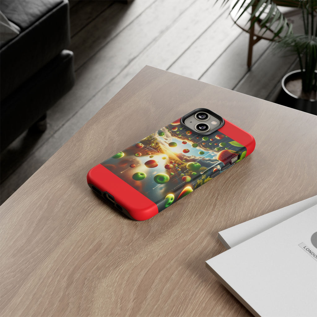 Vibrant Phone Case with Artistic Apple Design, Unique Gift for Art Lovers, Trendy Accessory for Any Occasion, Stylish Smartphone Cover