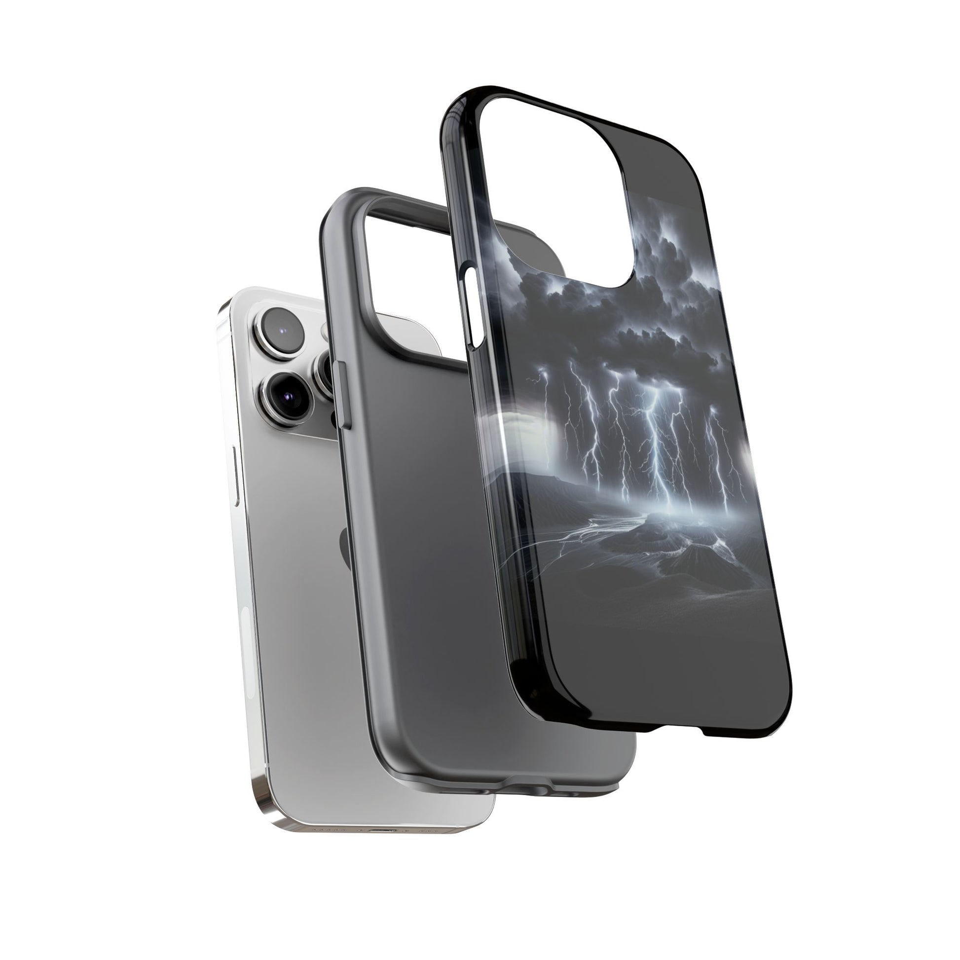 Tough Cases for the Bold: Stormy Thunder Phone Case, Lightning Protection, Durable Cover for Adventurers, Unique Gift for Nature [...]