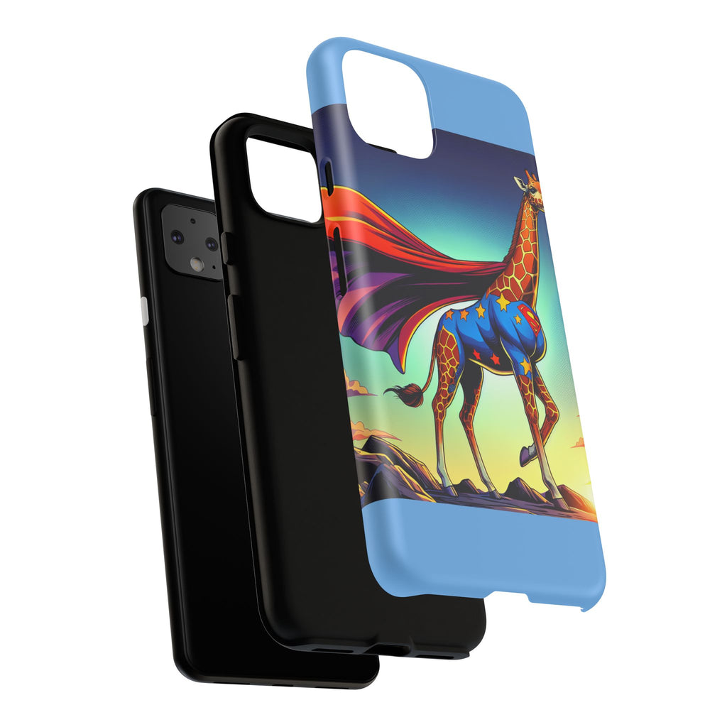 Superhero Giraffe Phone Case | Tough Cases, Unique Gifts, Animal Lover Accessories, Fun Tech Protectors, Cute Phone Covers, Birthday Gift