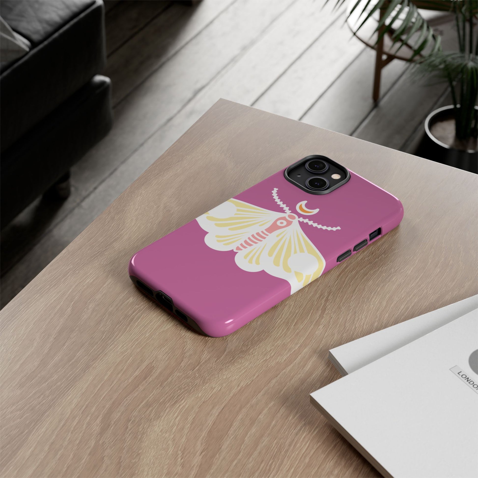 Colorful Moth Phone Case | Tough Cases for iPhone, Unique Gift, Nature Lovers, Boho Style, Trendy Accessories