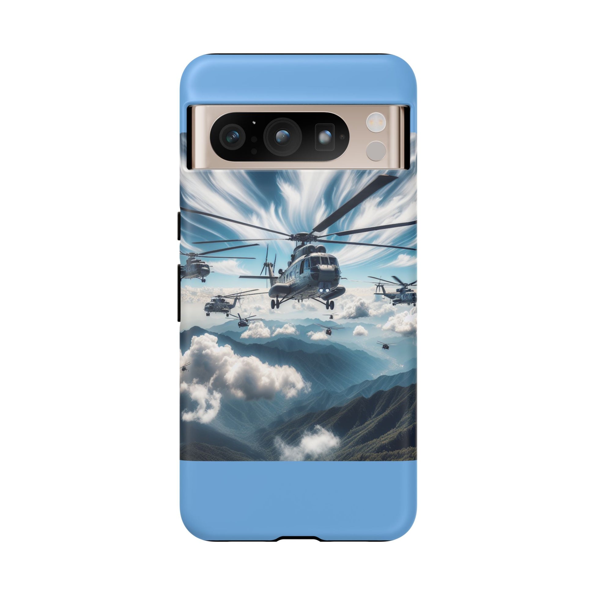 Tough Cases - Helicopter Design Phone Case, Military Style Cover, Unique Gift for Aviation Lovers, Durable Phone Protector, Hobbyist [...]