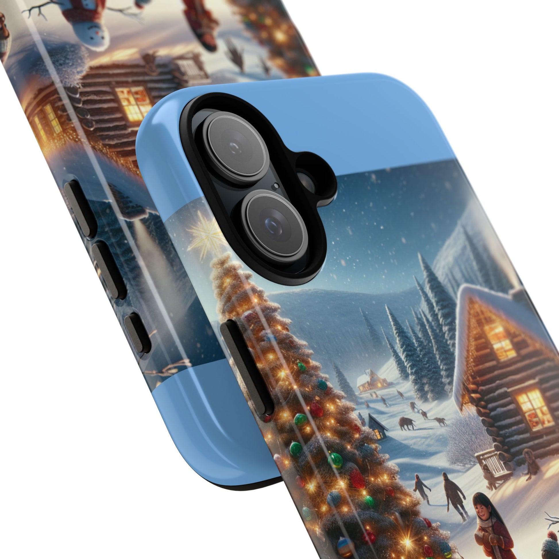 Winter Wonderland Phone Case, Holiday Gift for Him/Her, Cute Christmas Phone Cover, Unique Winter Scene Case, Festive Tech Accessories