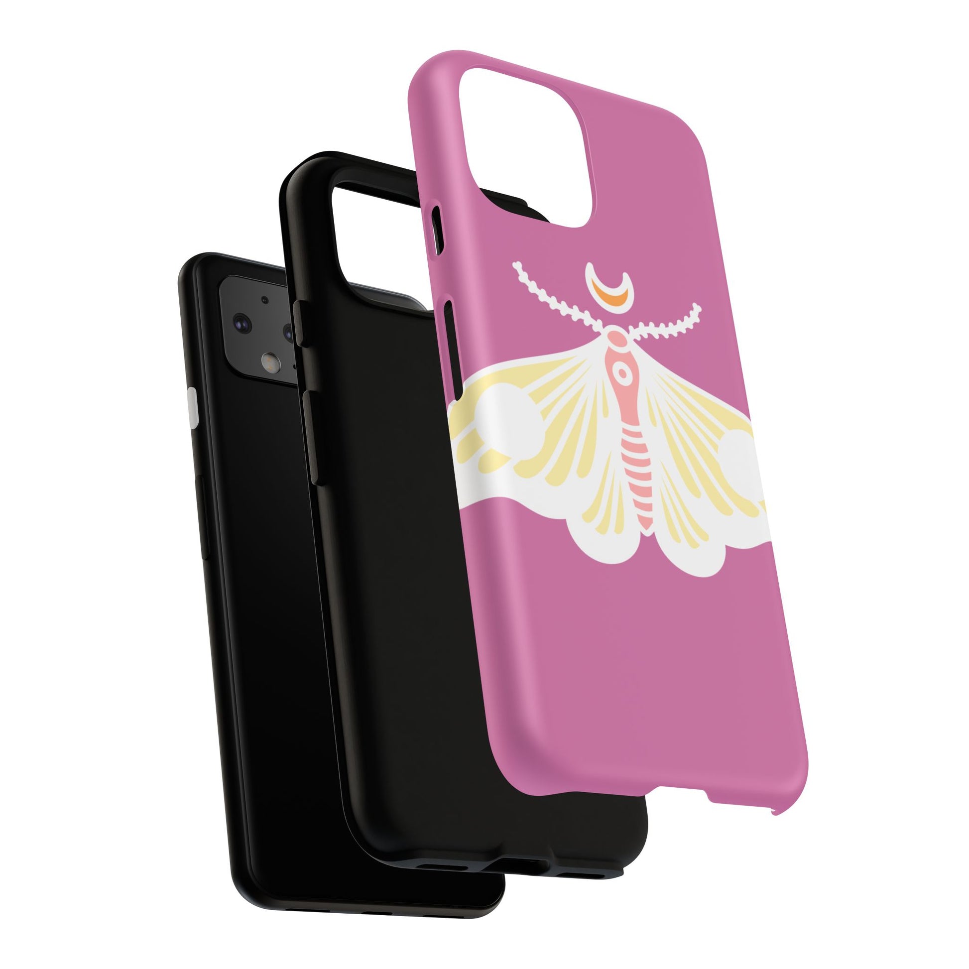 Colorful Moth Phone Case | Tough Cases for iPhone, Unique Gift, Nature Lovers, Boho Style, Trendy Accessories