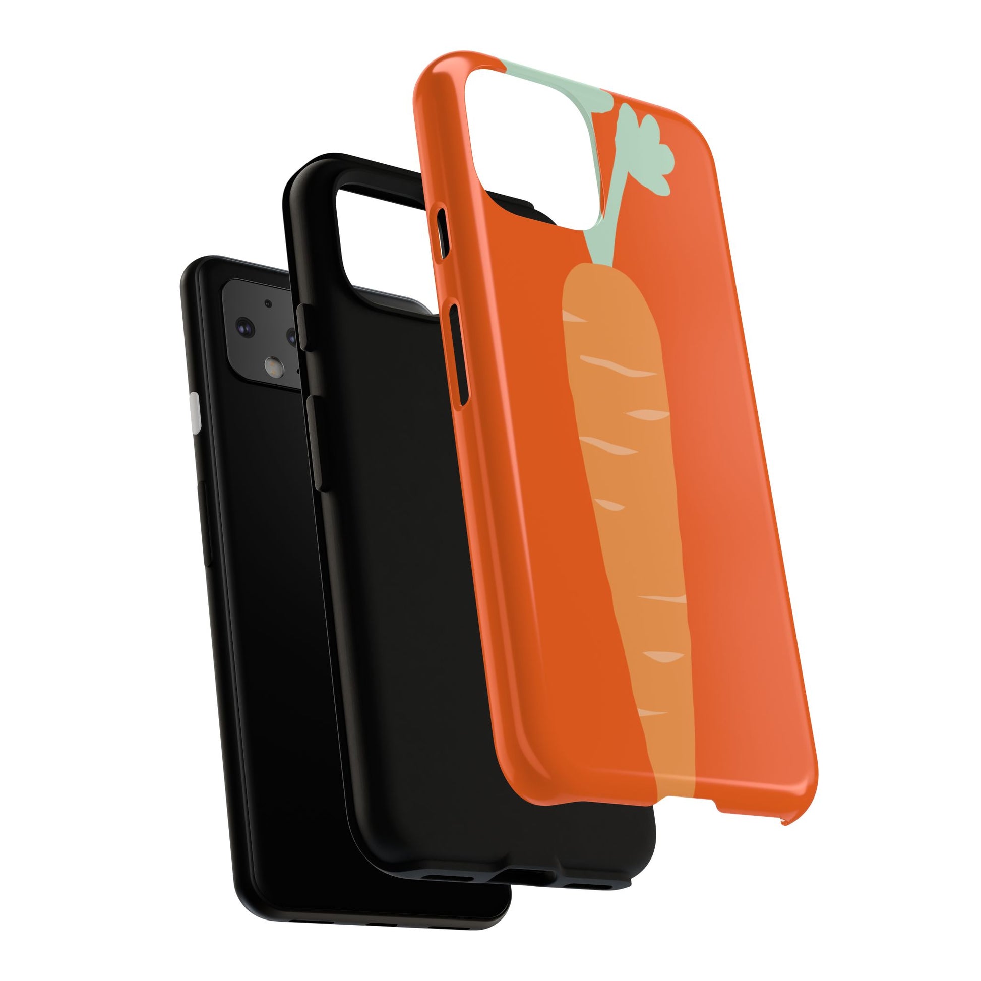 Tough Cases Carrot Phone Case, Cute Smartphone Cover, Fun Gift for Garden Lovers, Fall Decor, Vegan Accessories, Colorful Case