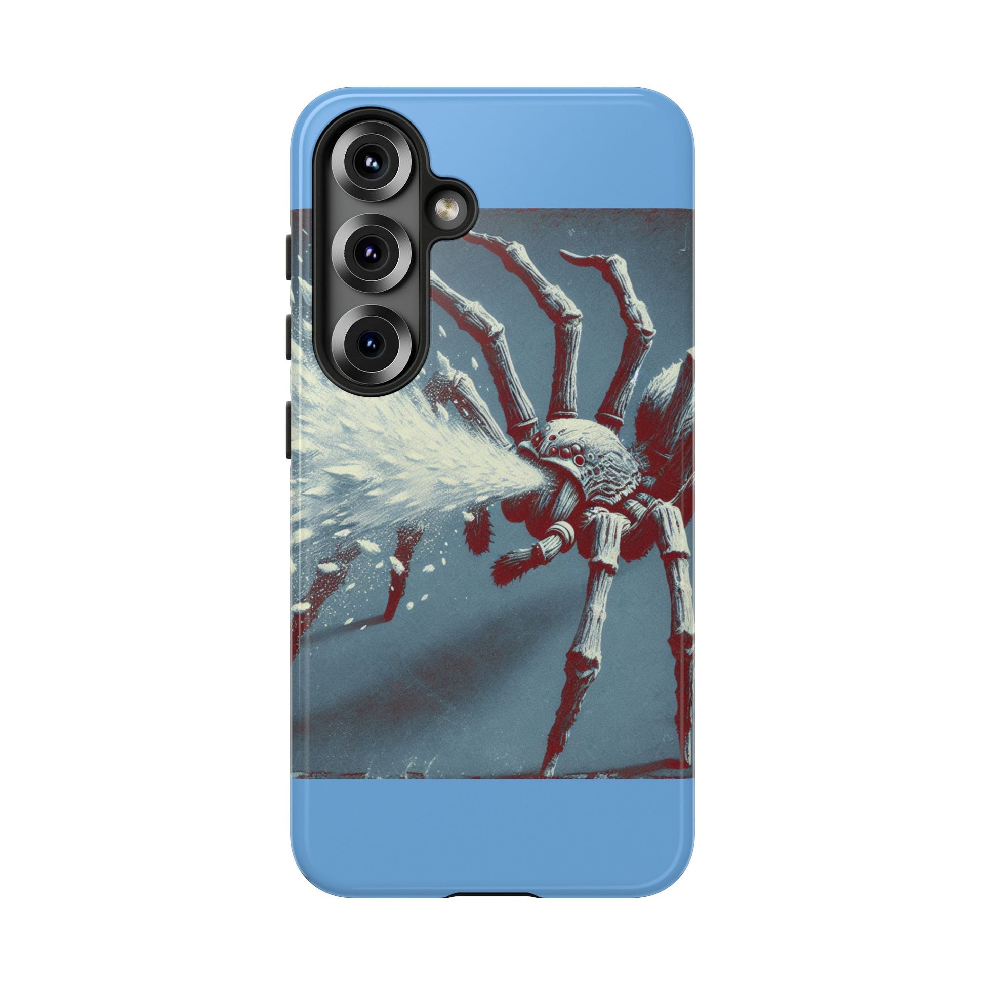 Spider Spray Phone Case, Tough Phone Cover, Unique Gift for Insect Lovers, Halloween Decor, Eco-Friendly Case