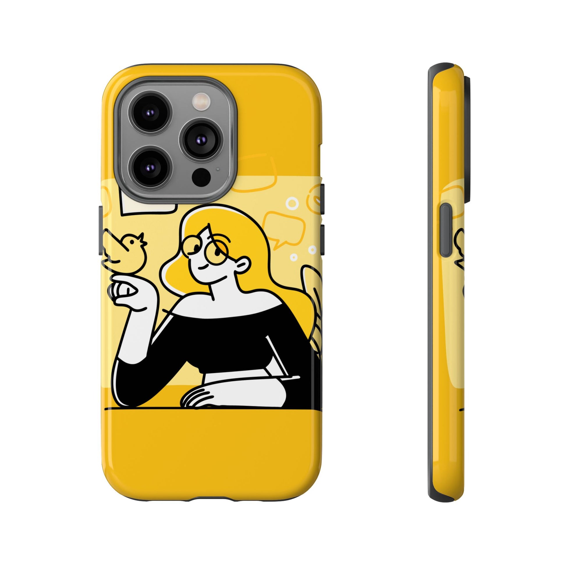 Chic Phone Case with Playful Design, Smartphone Cover, Unique Gift, Trendy Accessory, Eco-Friendly Case