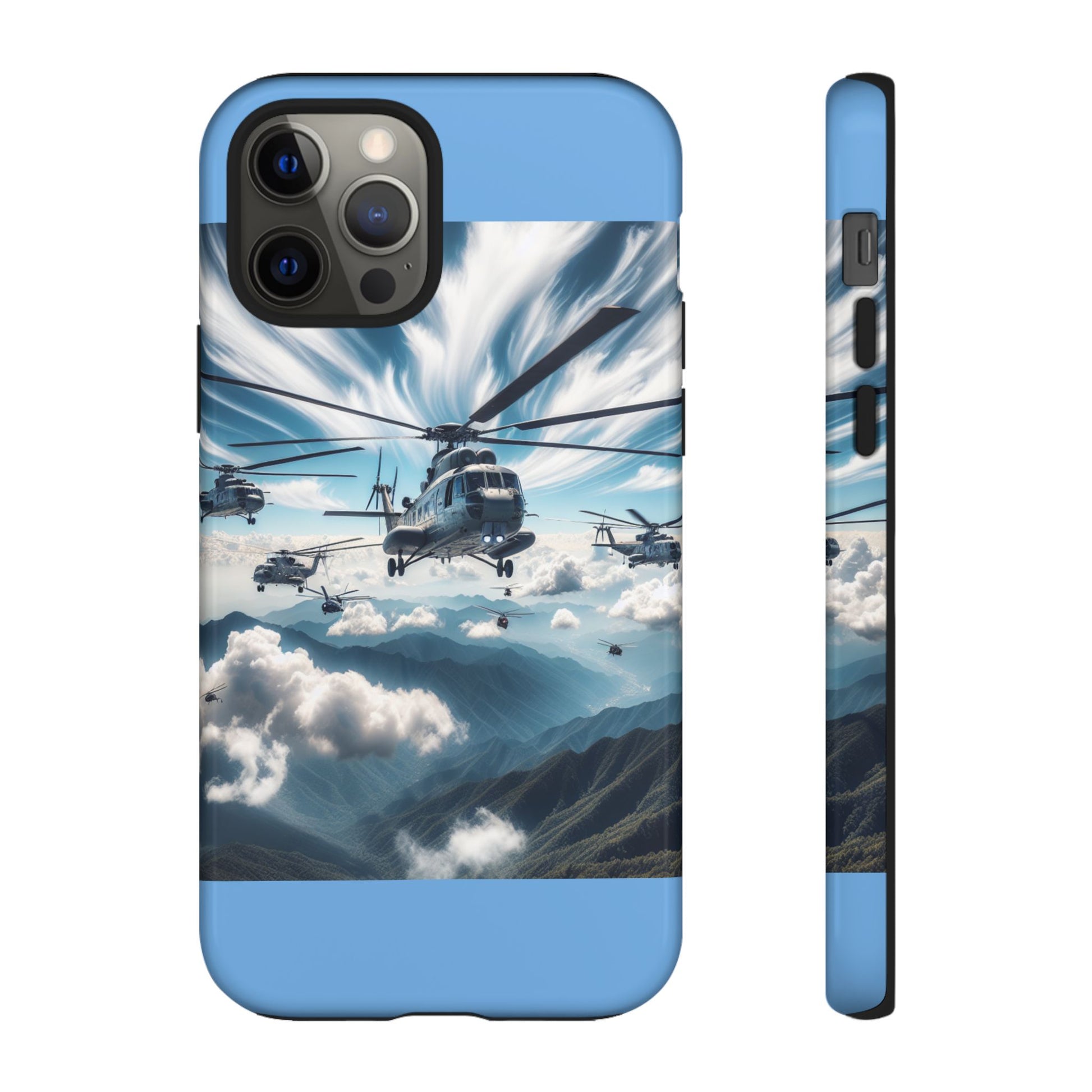 Tough Cases - Helicopter Design Phone Case, Military Style Cover, Unique Gift for Aviation Lovers, Durable Phone Protector, Hobbyist [...]