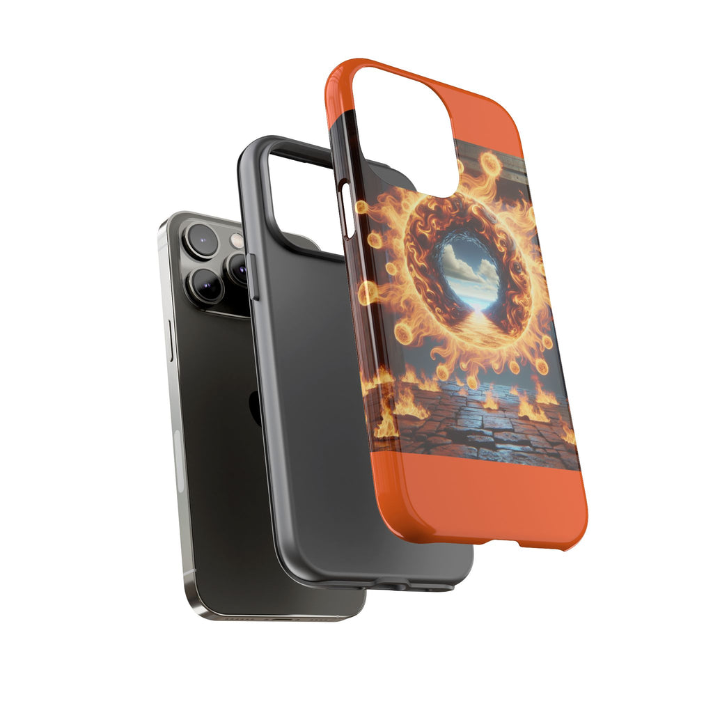 Vibrant Phone Case, Tough Cases for Gamers, Fire Element Phone Cover, Unique Protector, Game Lover Gifts