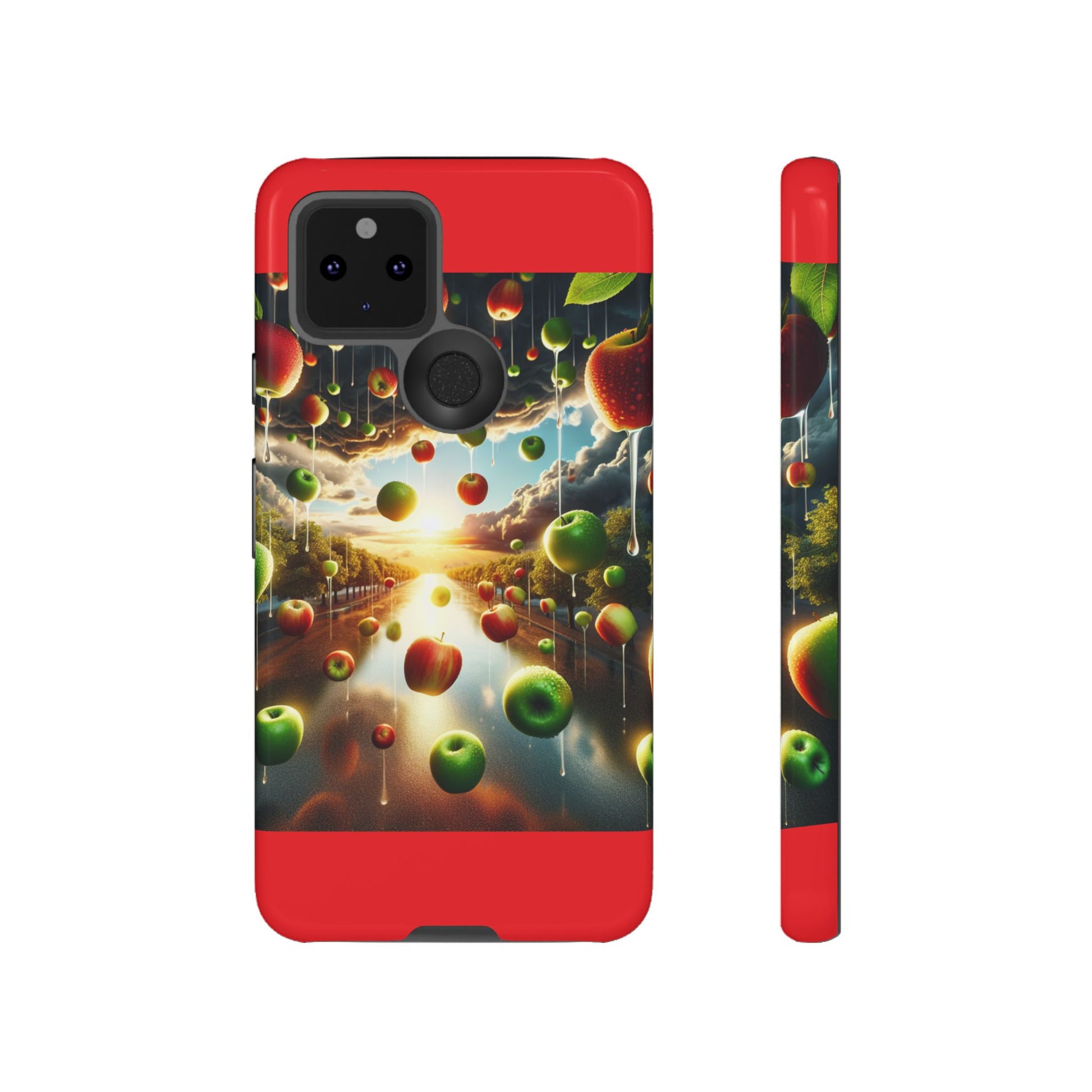 Vibrant Phone Case with Artistic Apple Design, Unique Gift for Art Lovers, Trendy Accessory for Any Occasion, Stylish Smartphone Cover