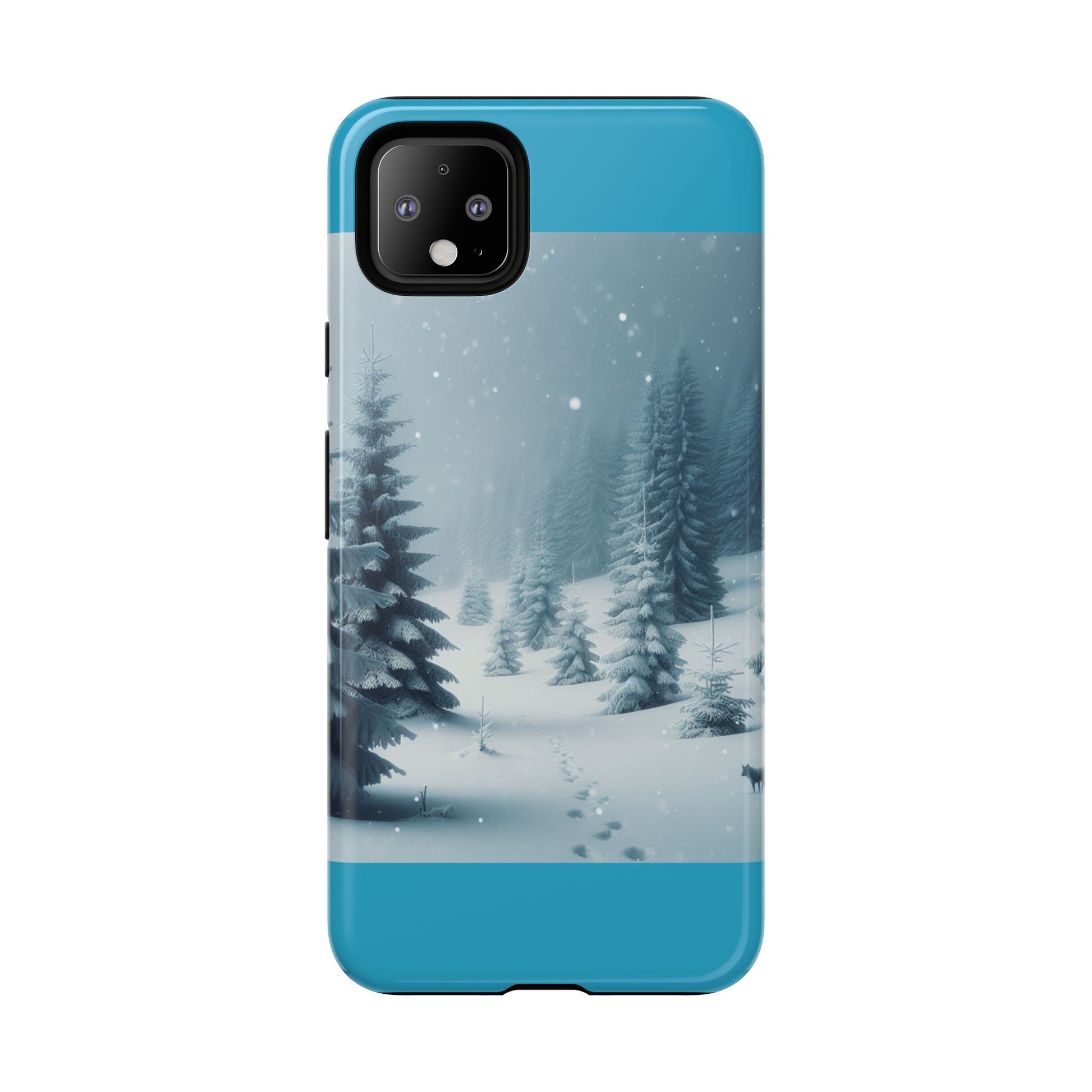 Winter Forest Phone Case, Tough Cases for iPhone, Snowy Landscape Design, Nature Lover Gift, Holiday Accessories