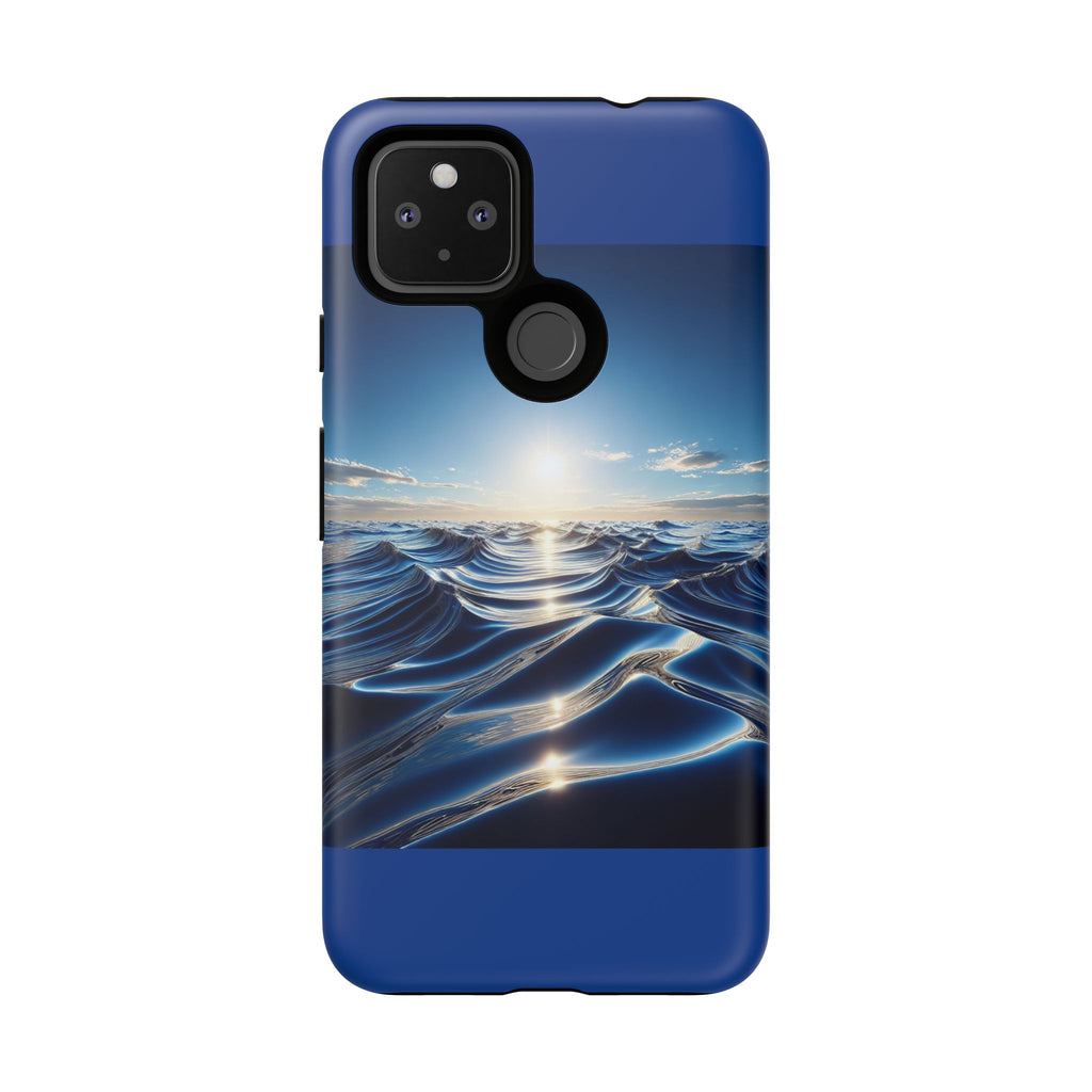 Ocean Wave Phone Case, Tough Phone Cover, Stylish Cell Case, Gift for Beach Lovers, Customizable Phone Accessory