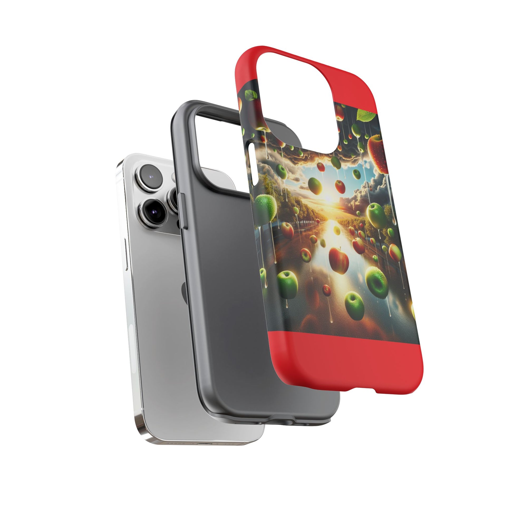 Vibrant Phone Case with Artistic Apple Design, Unique Gift for Art Lovers, Trendy Accessory for Any Occasion, Stylish Smartphone Cover