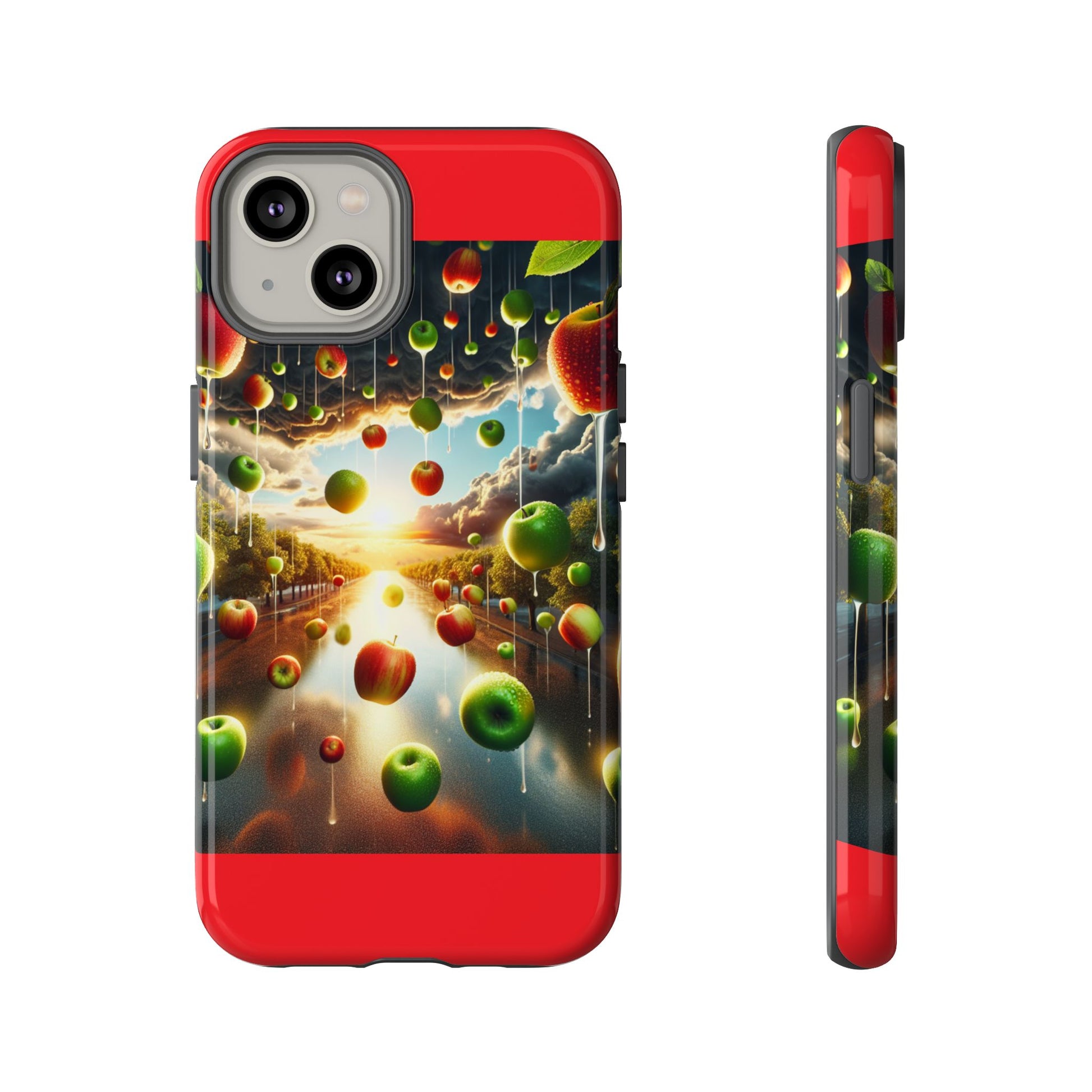 Vibrant Phone Case with Artistic Apple Design, Unique Gift for Art Lovers, Trendy Accessory for Any Occasion, Stylish Smartphone Cover
