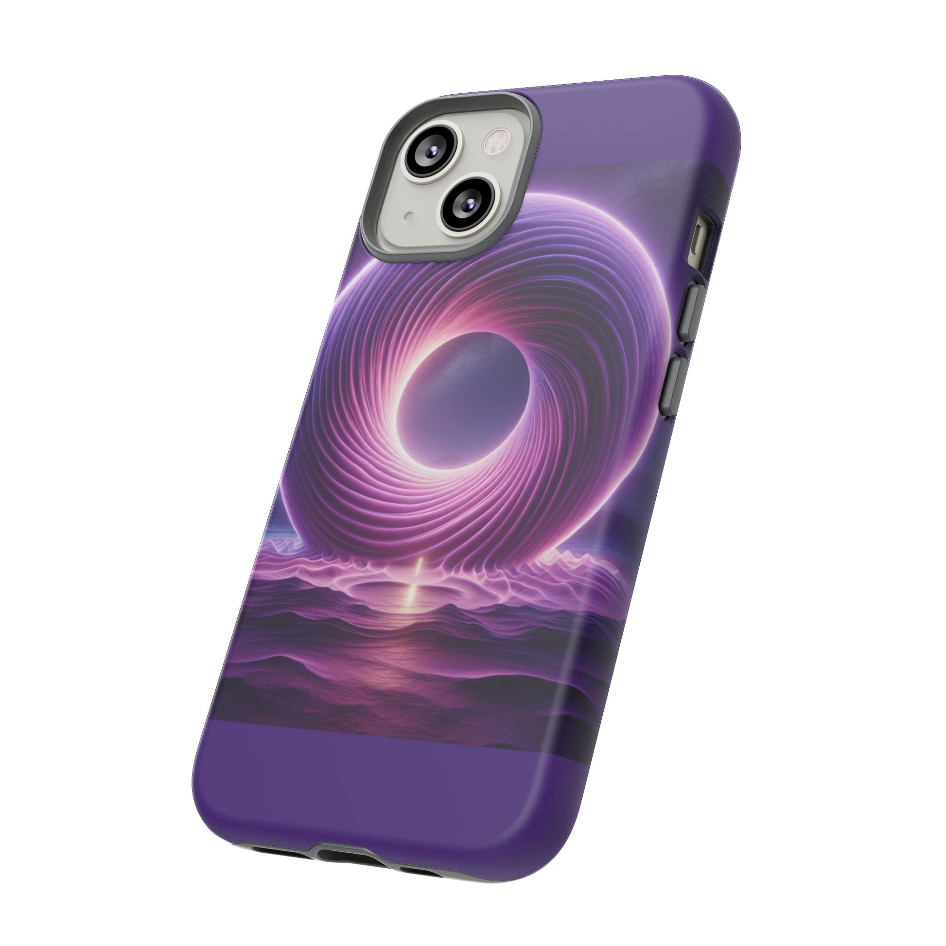 Colorful Phone Case with Swirling Design, Tough Phone Cover, Cosmic Phone Protector, Unique Gift for Tech Lovers, Stylish Smartphone Shell