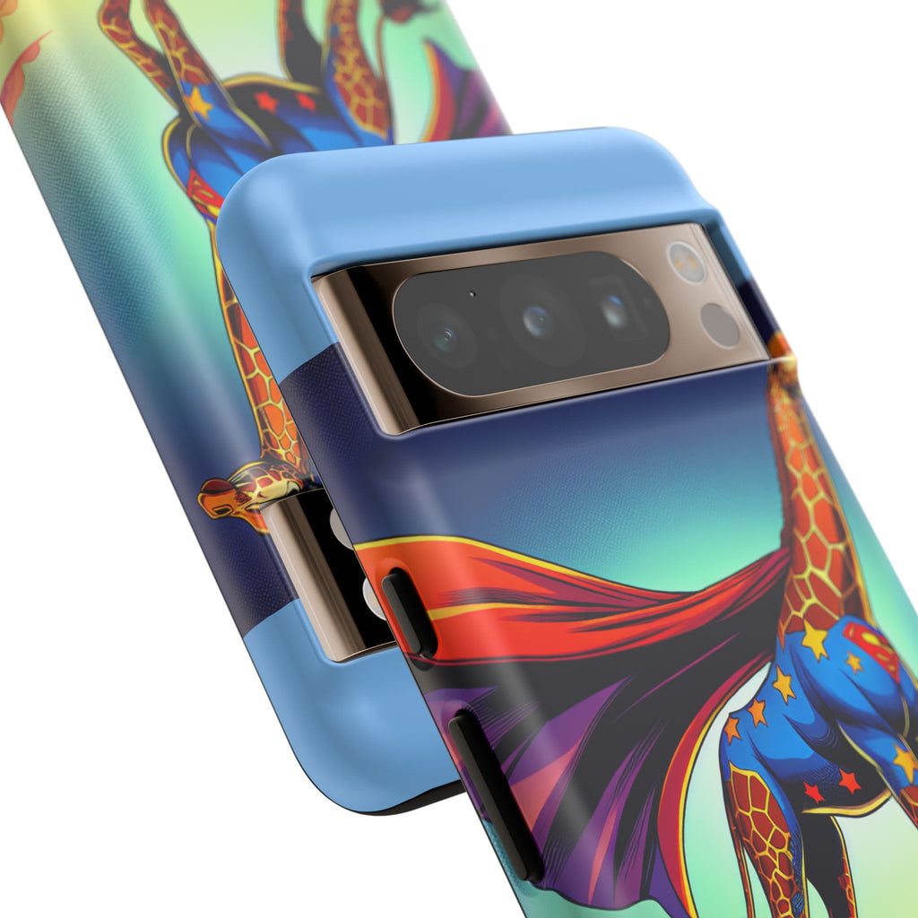 Superhero Giraffe Phone Case | Tough Cases, Unique Gifts, Animal Lover Accessories, Fun Tech Protectors, Cute Phone Covers, Birthday Gift