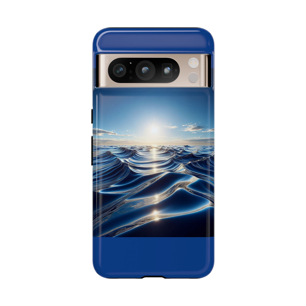 Ocean Wave Phone Case, Tough Phone Cover, Stylish Cell Case, Gift for Beach Lovers, Customizable Phone Accessory