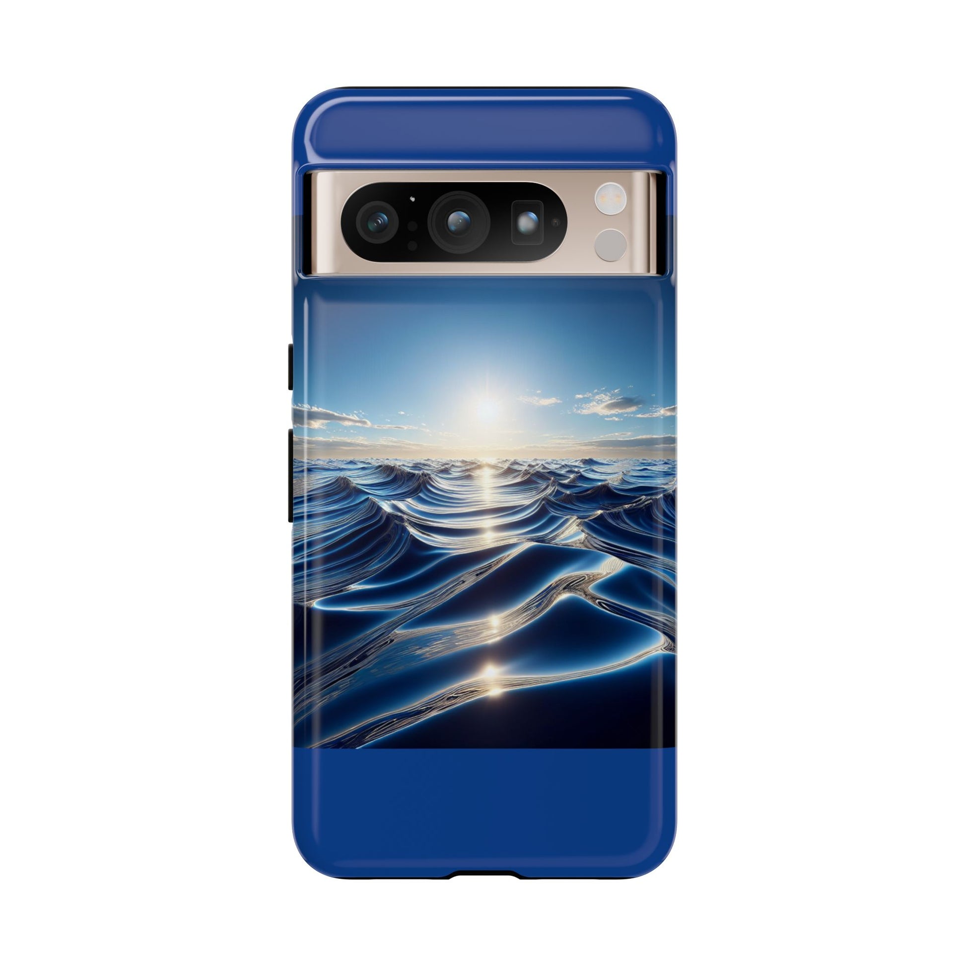 Ocean Wave Phone Case, Tough Phone Cover, Stylish Cell Case, Gift for Beach Lovers, Customizable Phone Accessory