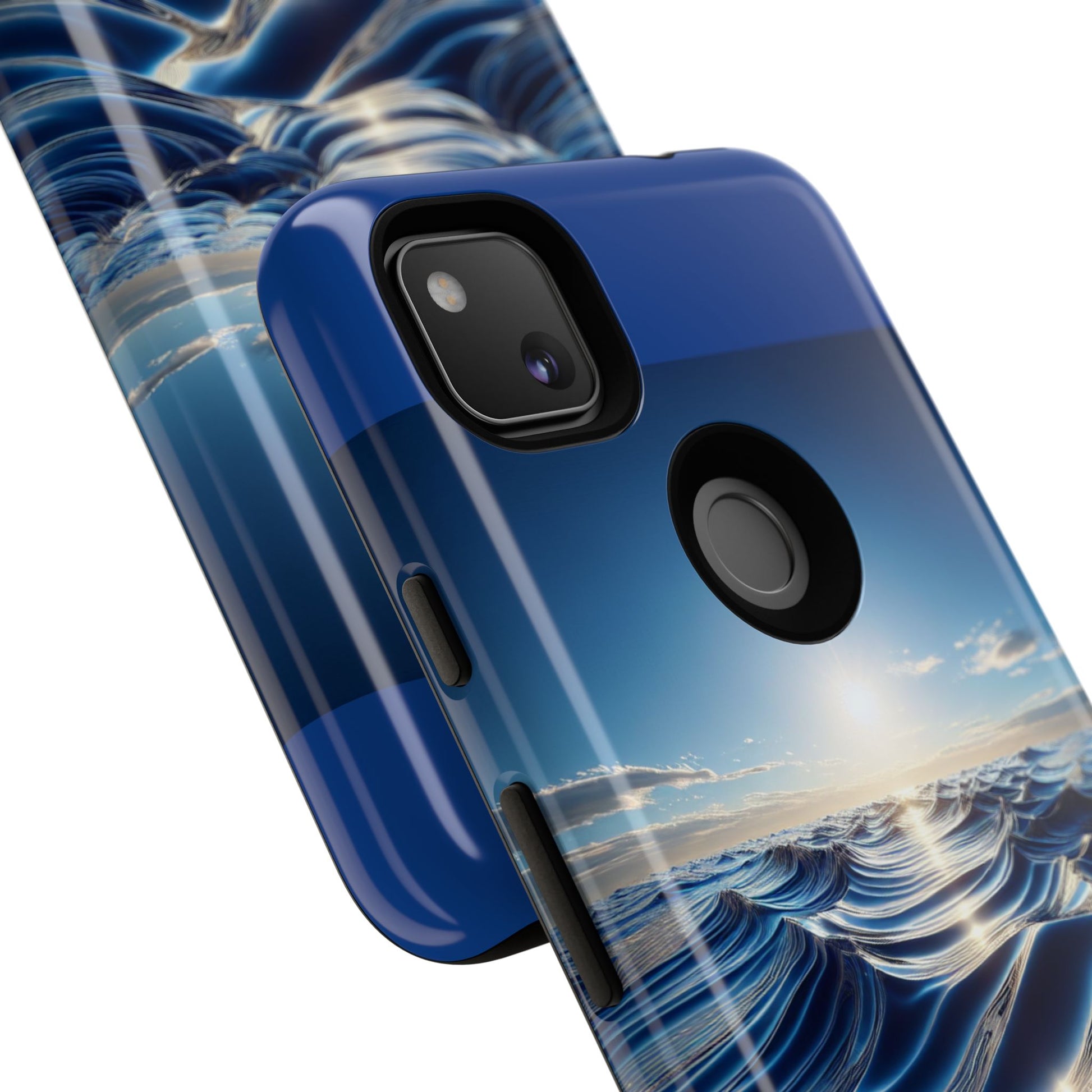 Ocean Wave Phone Case, Tough Phone Cover, Stylish Cell Case, Gift for Beach Lovers, Customizable Phone Accessory