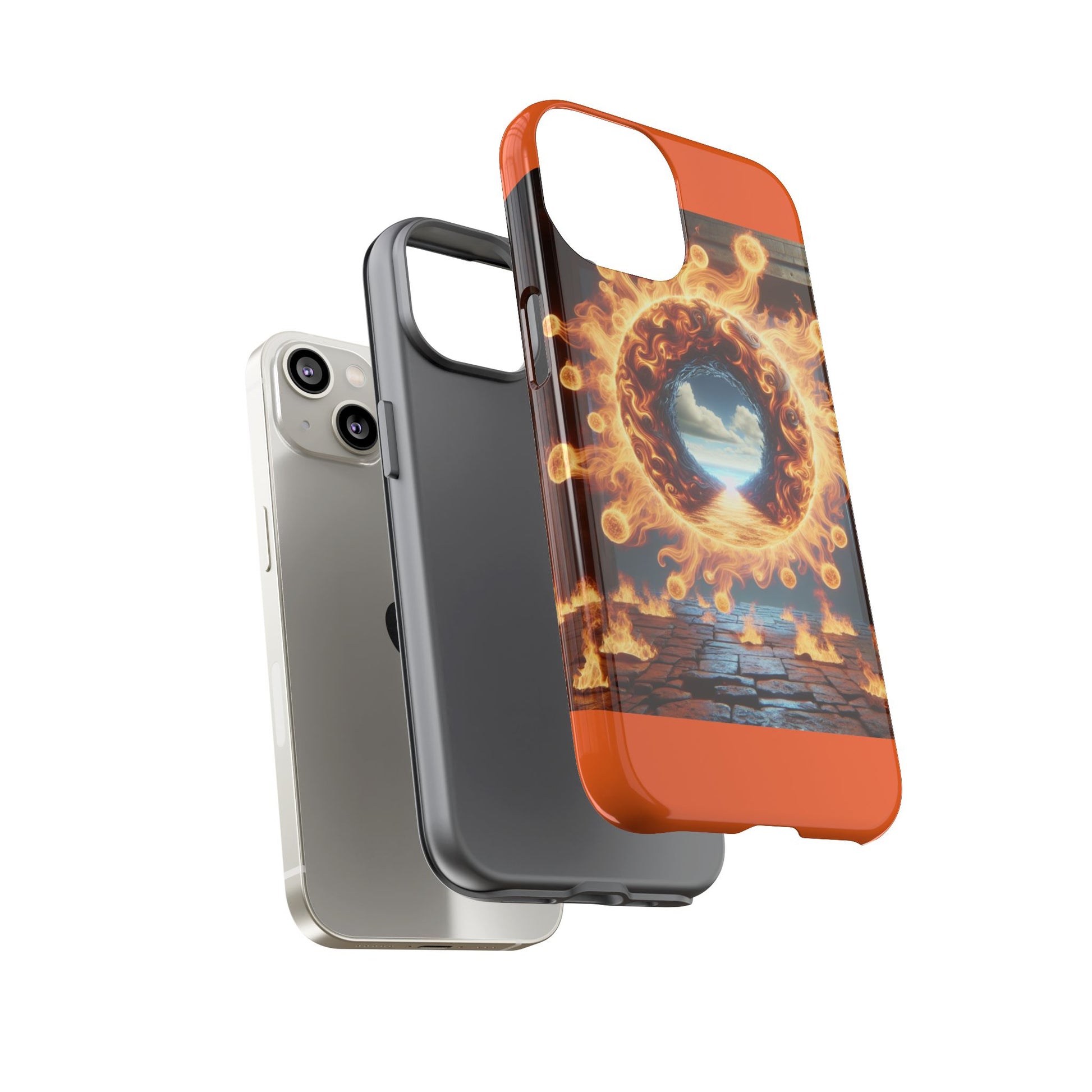 Vibrant Phone Case, Tough Cases for Gamers, Fire Element Phone Cover, Unique Protector, Game Lover Gifts