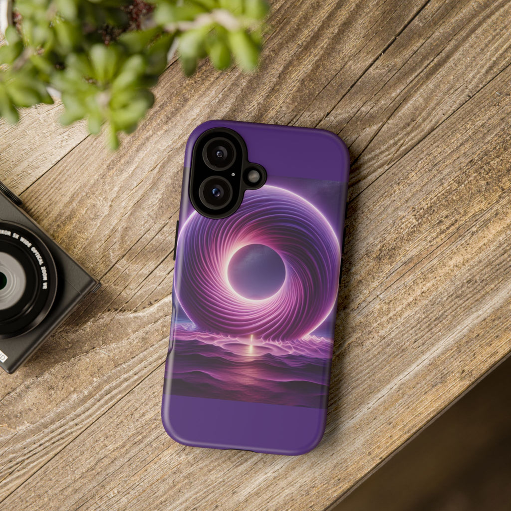 Colorful Phone Case with Swirling Design, Tough Phone Cover, Cosmic Phone Protector, Unique Gift for Tech Lovers, Stylish Smartphone Shell