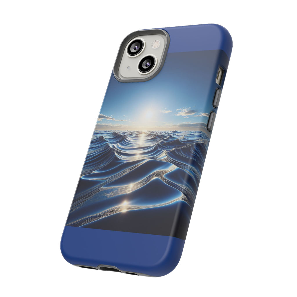 Ocean Wave Phone Case, Tough Phone Cover, Stylish Cell Case, Gift for Beach Lovers, Customizable Phone Accessory