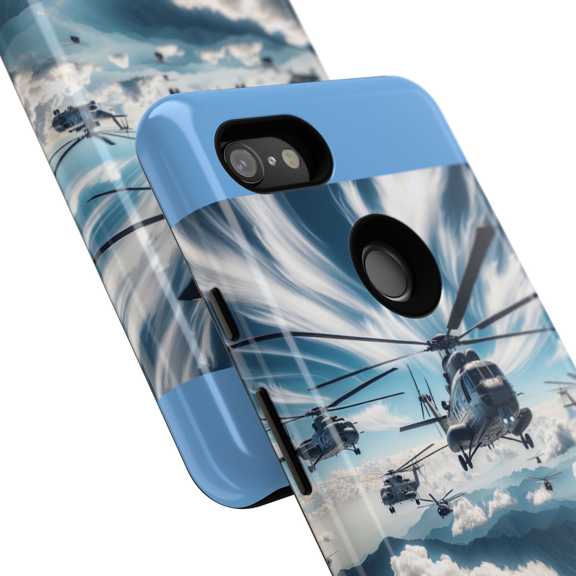 Tough Cases - Helicopter Design Phone Case, Military Style Cover, Unique Gift for Aviation Lovers, Durable Phone Protector, Hobbyist [...]