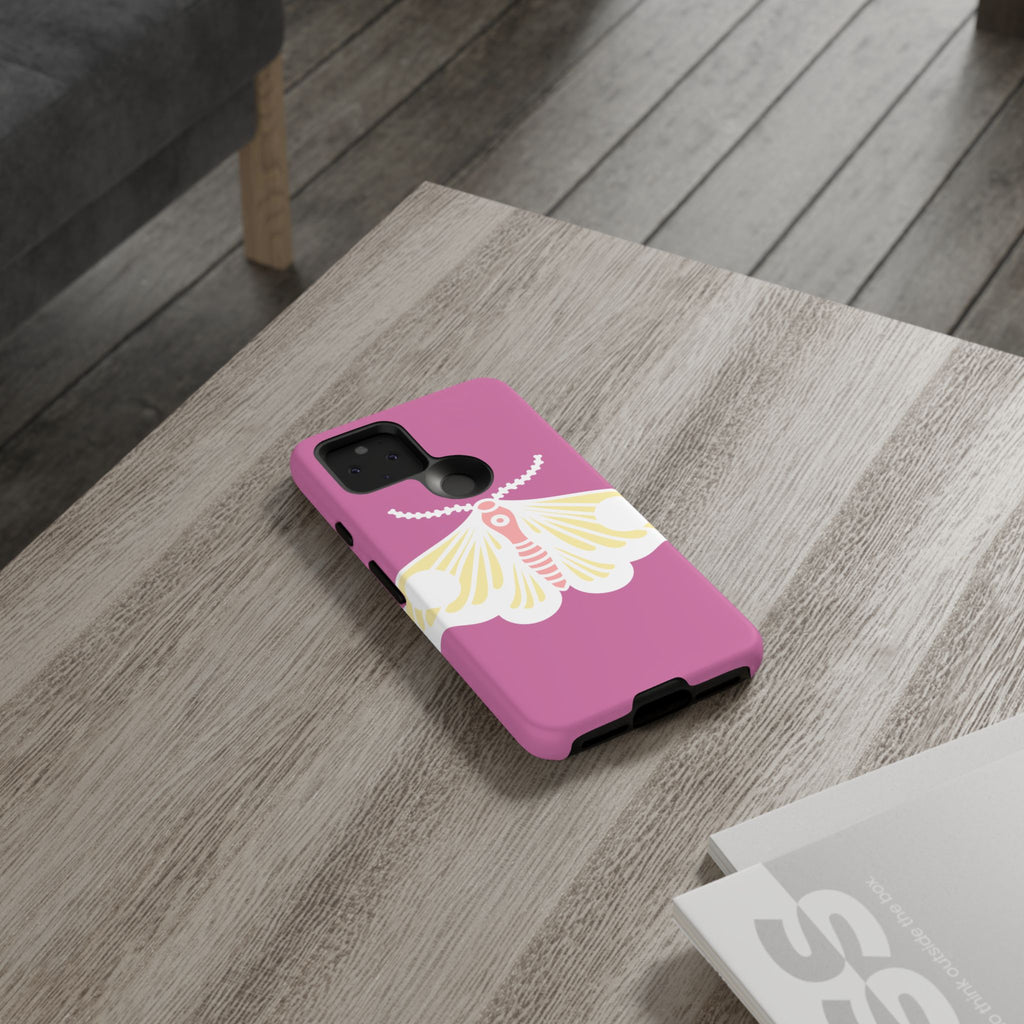 Colorful Moth Phone Case | Tough Cases for iPhone, Unique Gift, Nature Lovers, Boho Style, Trendy Accessories