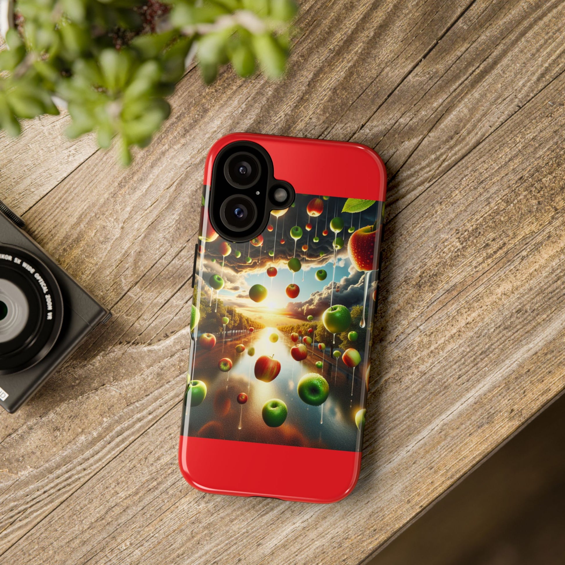 Vibrant Phone Case with Artistic Apple Design, Unique Gift for Art Lovers, Trendy Accessory for Any Occasion, Stylish Smartphone Cover