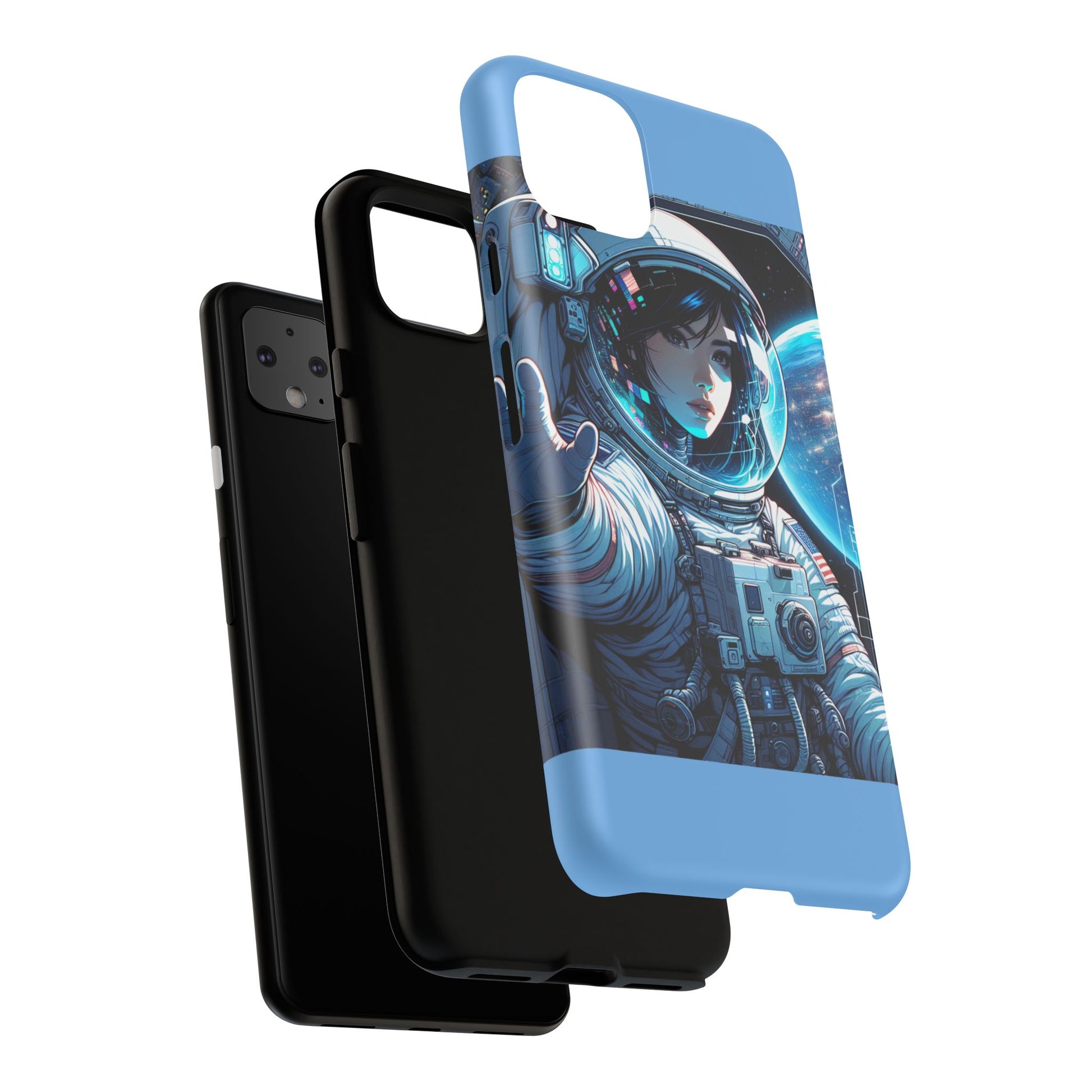 Astronaut Phone Case, Space-Themed Tough Case, Unique Gift for Science Lovers, Trendy Protection for Smartphones, Cool Tech Accessories