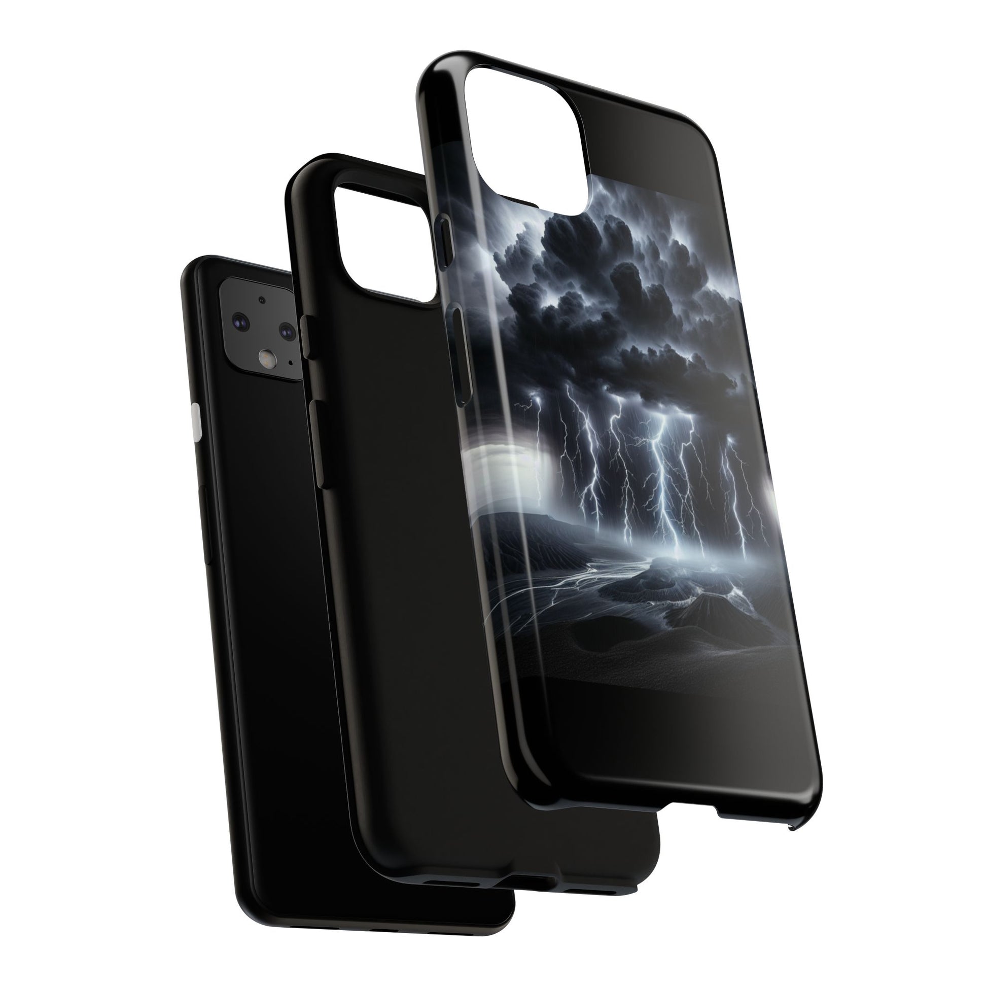 Tough Cases for the Bold: Stormy Thunder Phone Case, Lightning Protection, Durable Cover for Adventurers, Unique Gift for Nature [...]