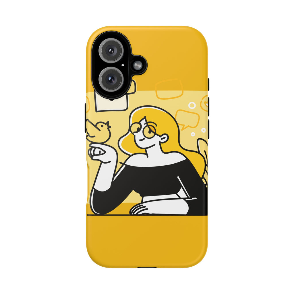 Chic Phone Case with Playful Design, Smartphone Cover, Unique Gift, Trendy Accessory, Eco-Friendly Case