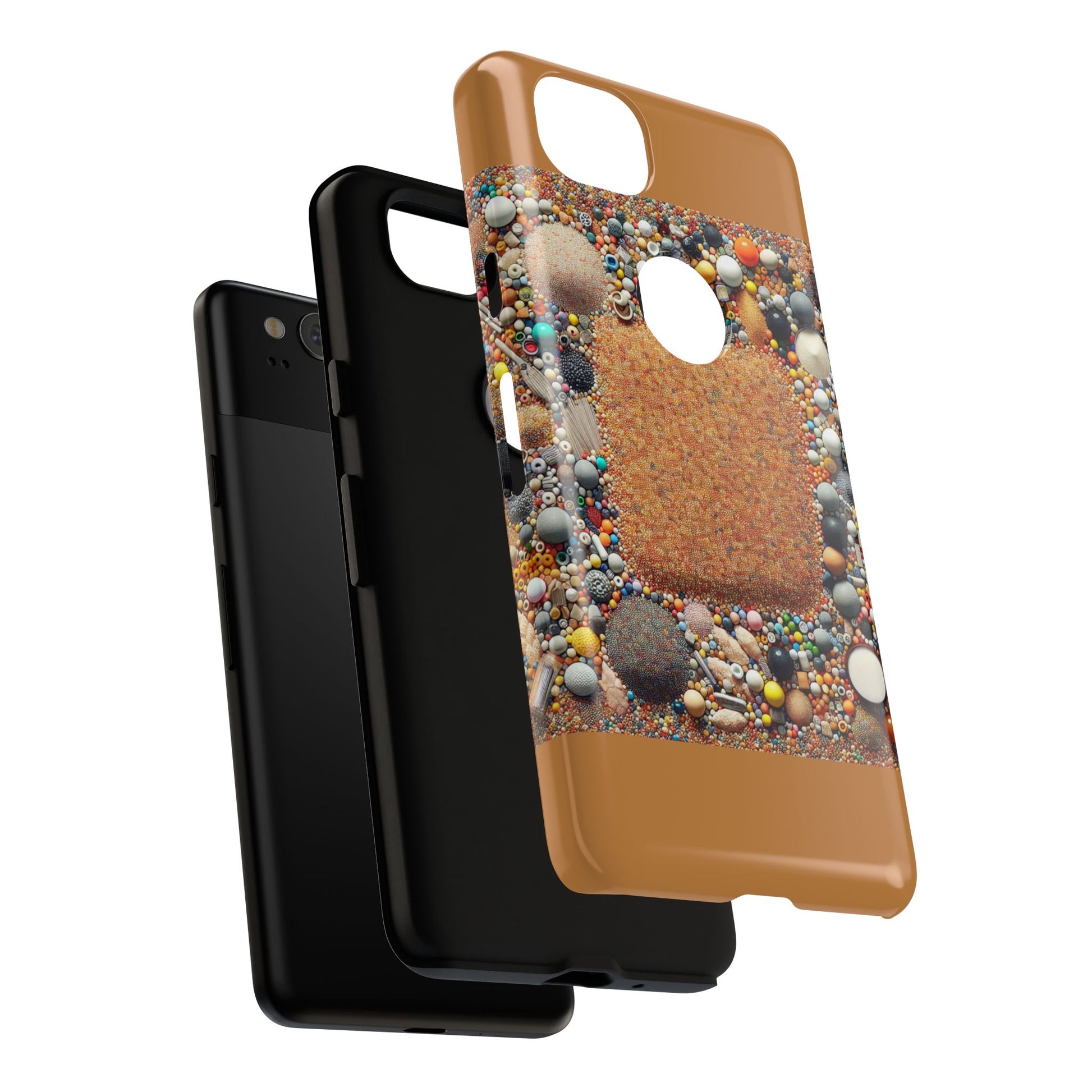 Colorful Phone Case with Unique Texture, Tough Case, Phone Accessory, Trendy Design, Gift for Tech Lovers, Durable Protection