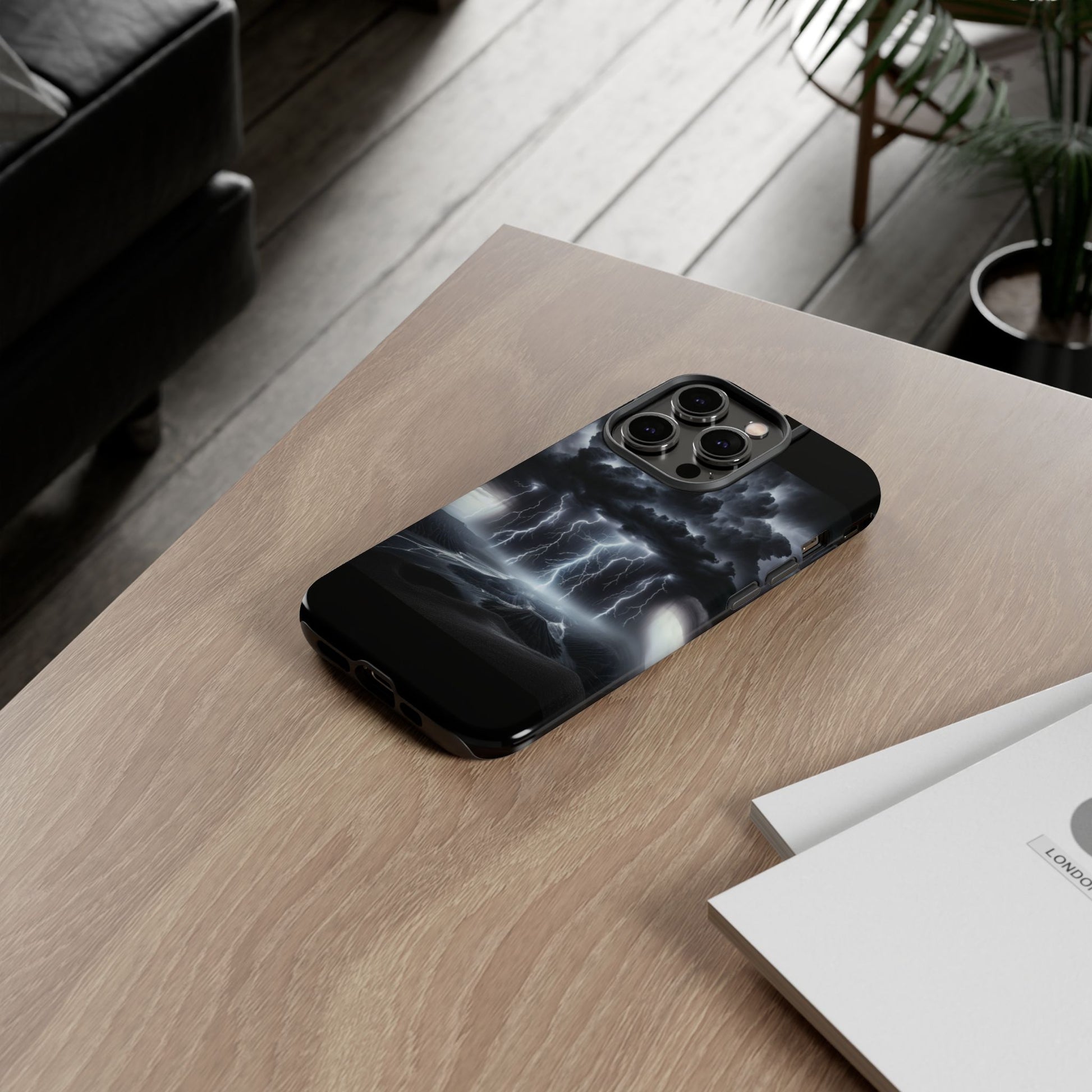 Tough Cases for the Bold: Stormy Thunder Phone Case, Lightning Protection, Durable Cover for Adventurers, Unique Gift for Nature [...]