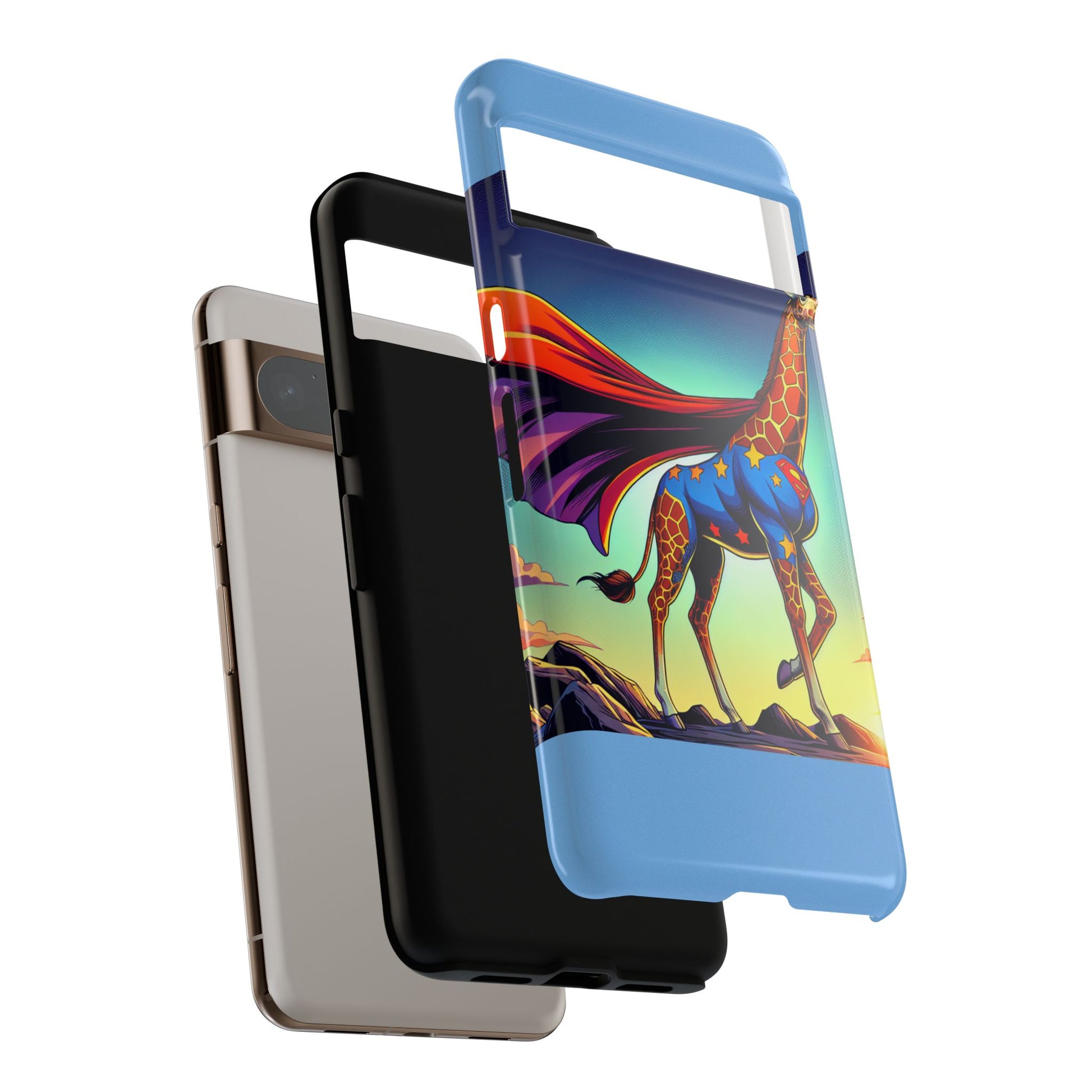 Superhero Giraffe Phone Case | Tough Cases, Unique Gifts, Animal Lover Accessories, Fun Tech Protectors, Cute Phone Covers, Birthday Gift