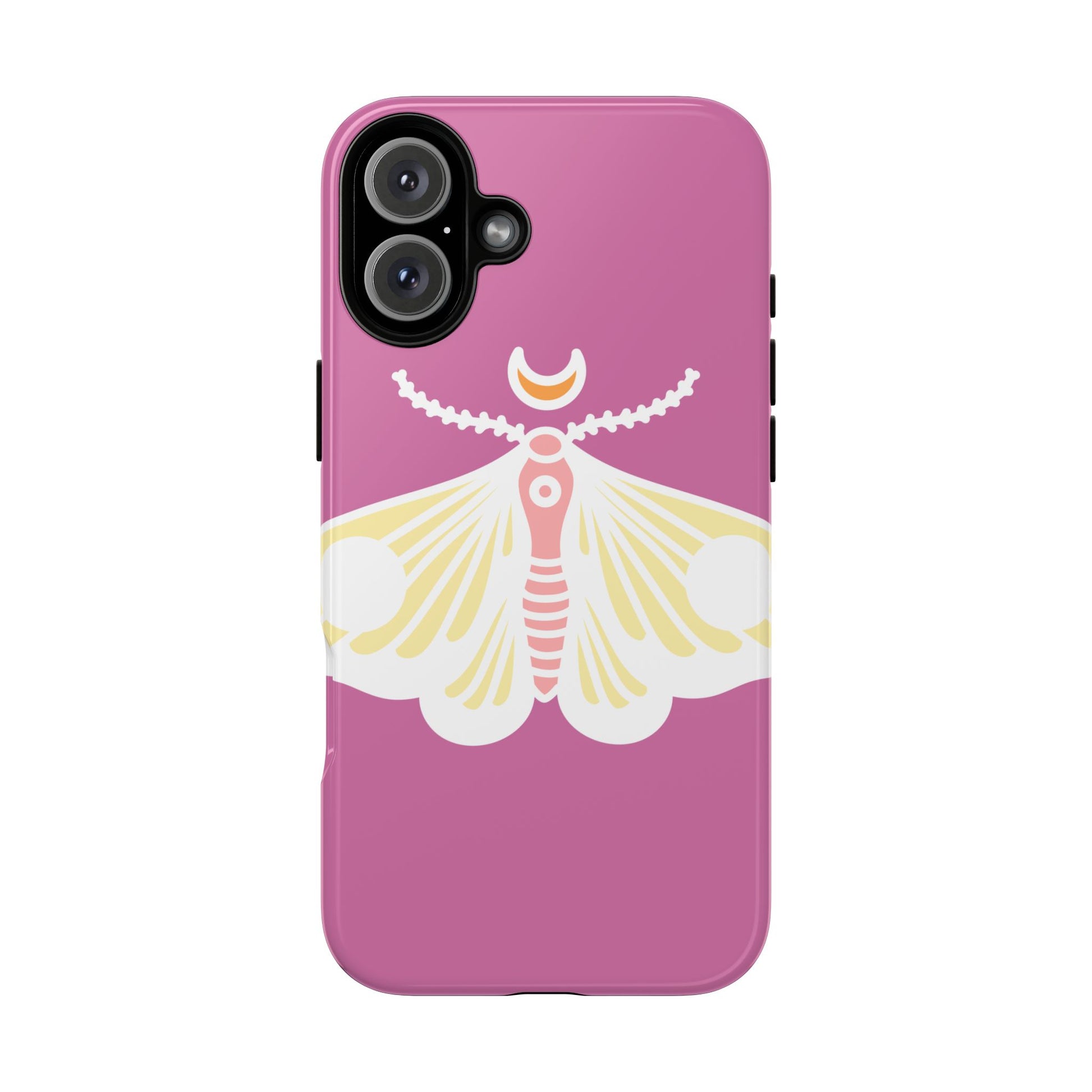 Colorful Moth Phone Case | Tough Cases for iPhone, Unique Gift, Nature Lovers, Boho Style, Trendy Accessories