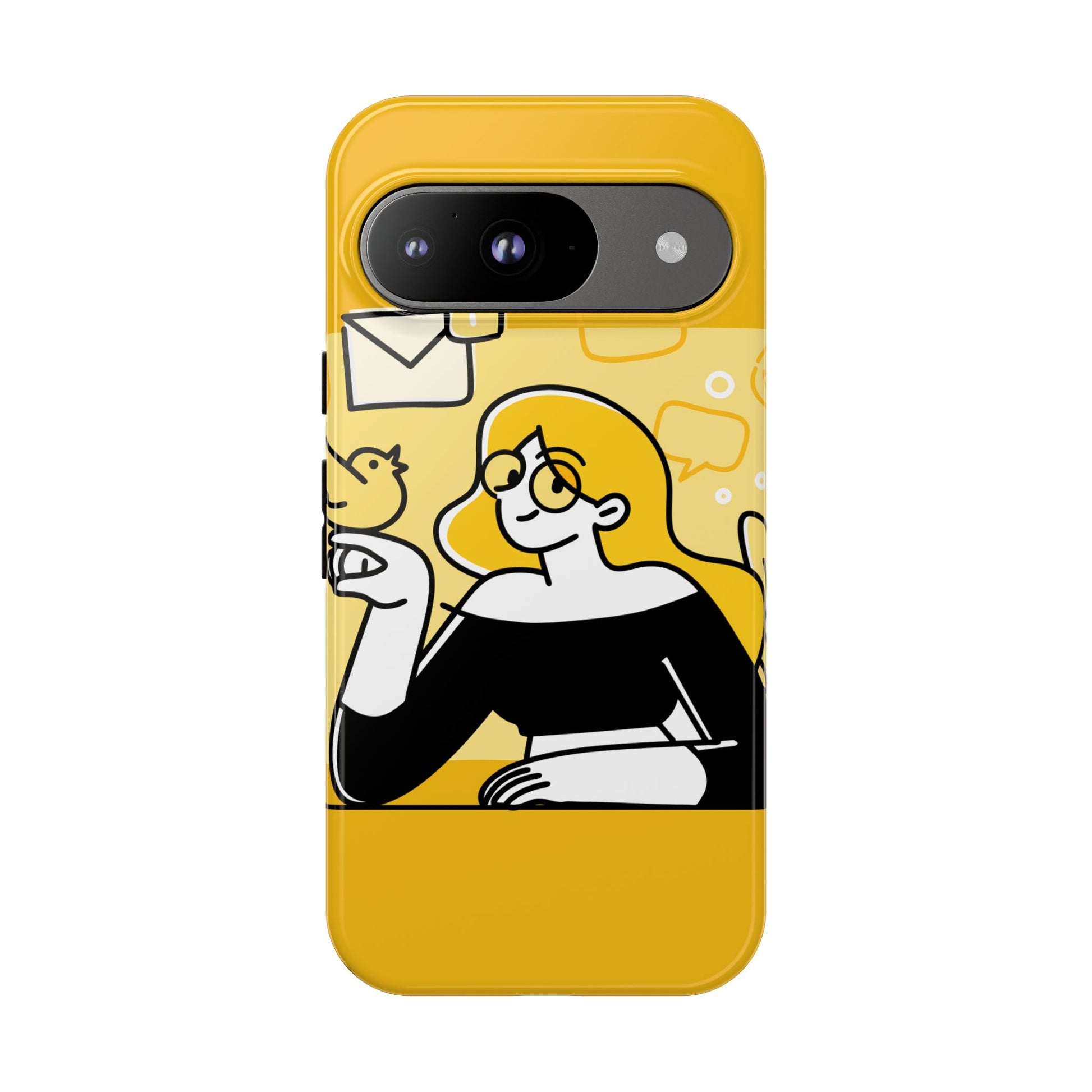 Chic Phone Case with Playful Design, Smartphone Cover, Unique Gift, Trendy Accessory, Eco-Friendly Case