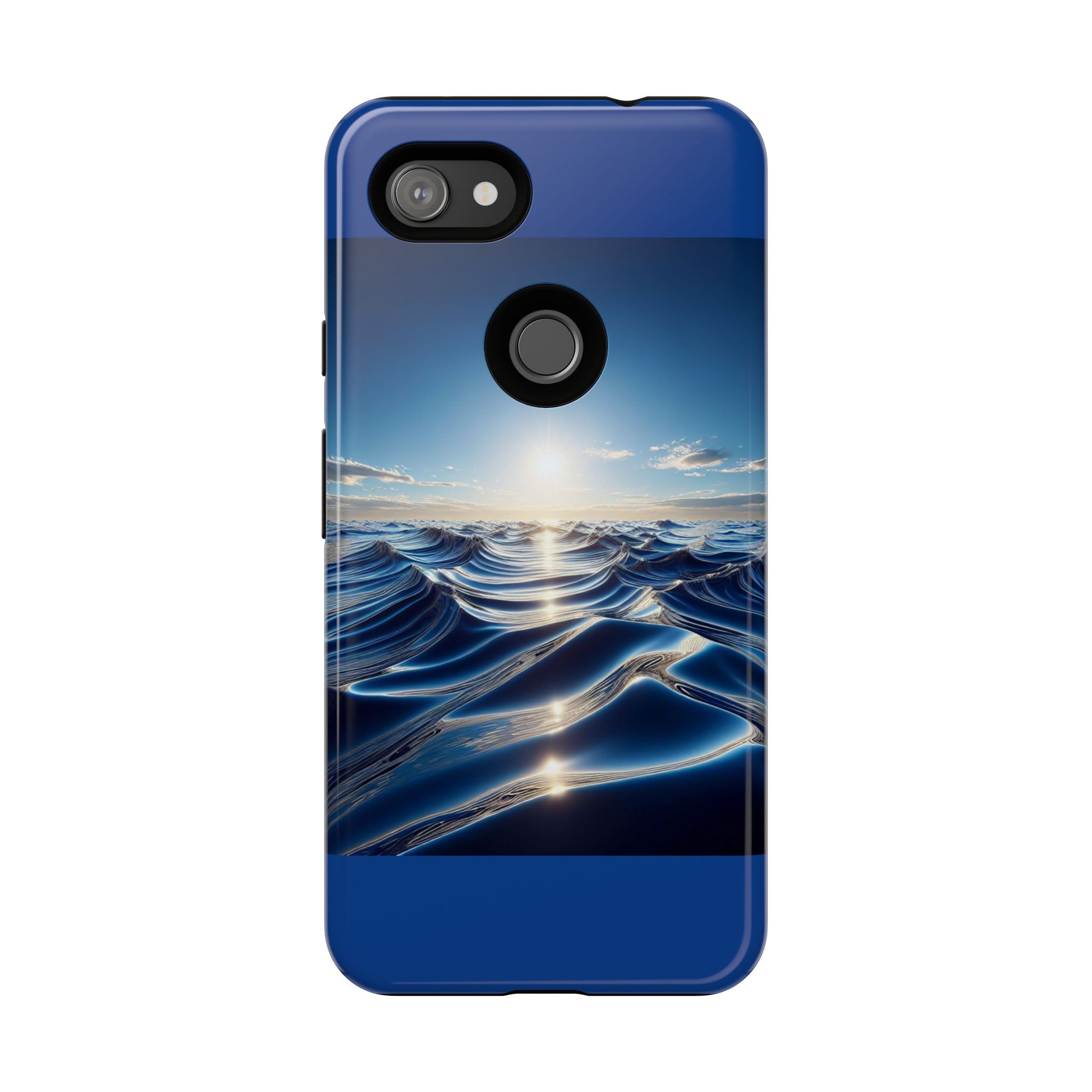 Ocean Wave Phone Case, Tough Phone Cover, Stylish Cell Case, Gift for Beach Lovers, Customizable Phone Accessory