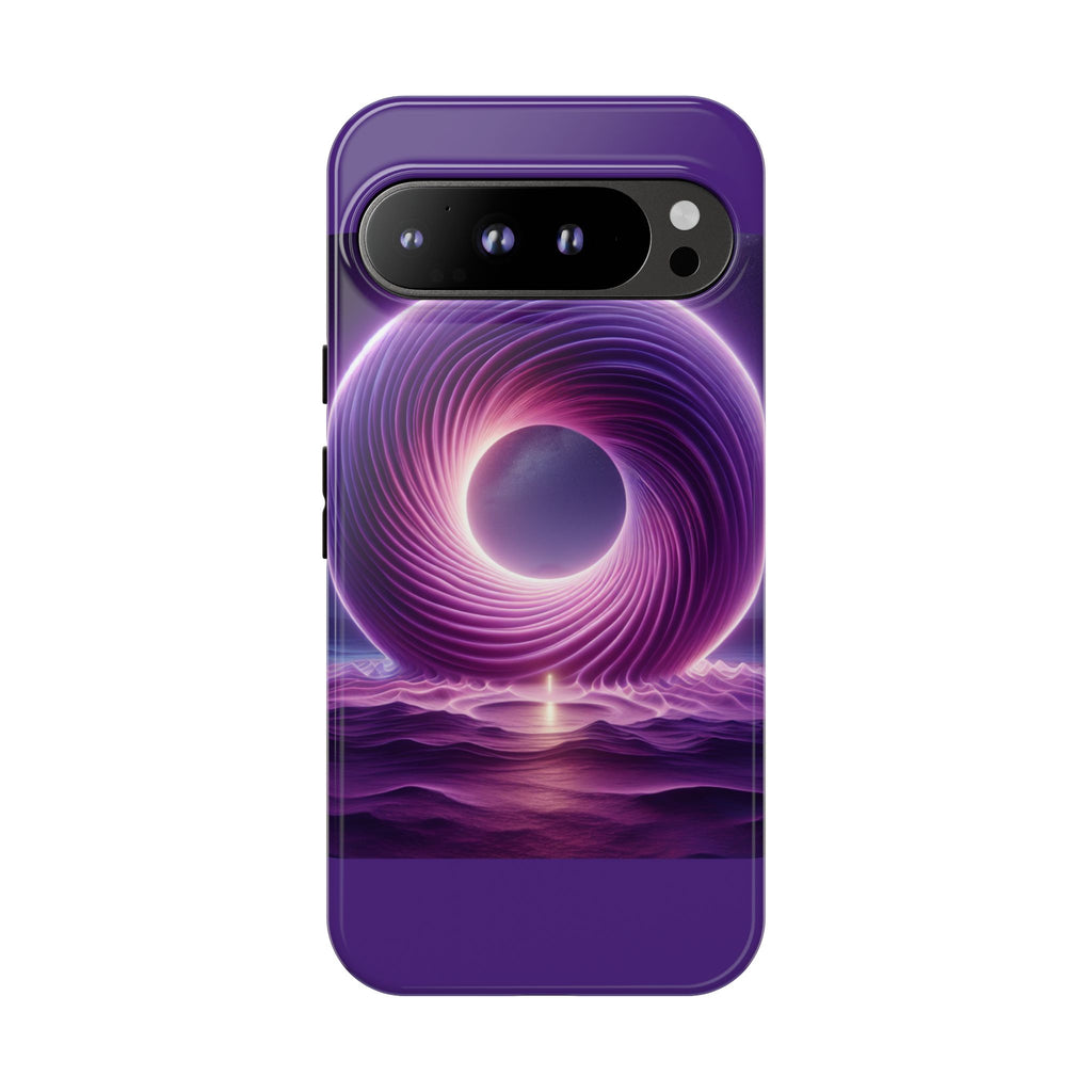Colorful Phone Case with Swirling Design, Tough Phone Cover, Cosmic Phone Protector, Unique Gift for Tech Lovers, Stylish Smartphone Shell