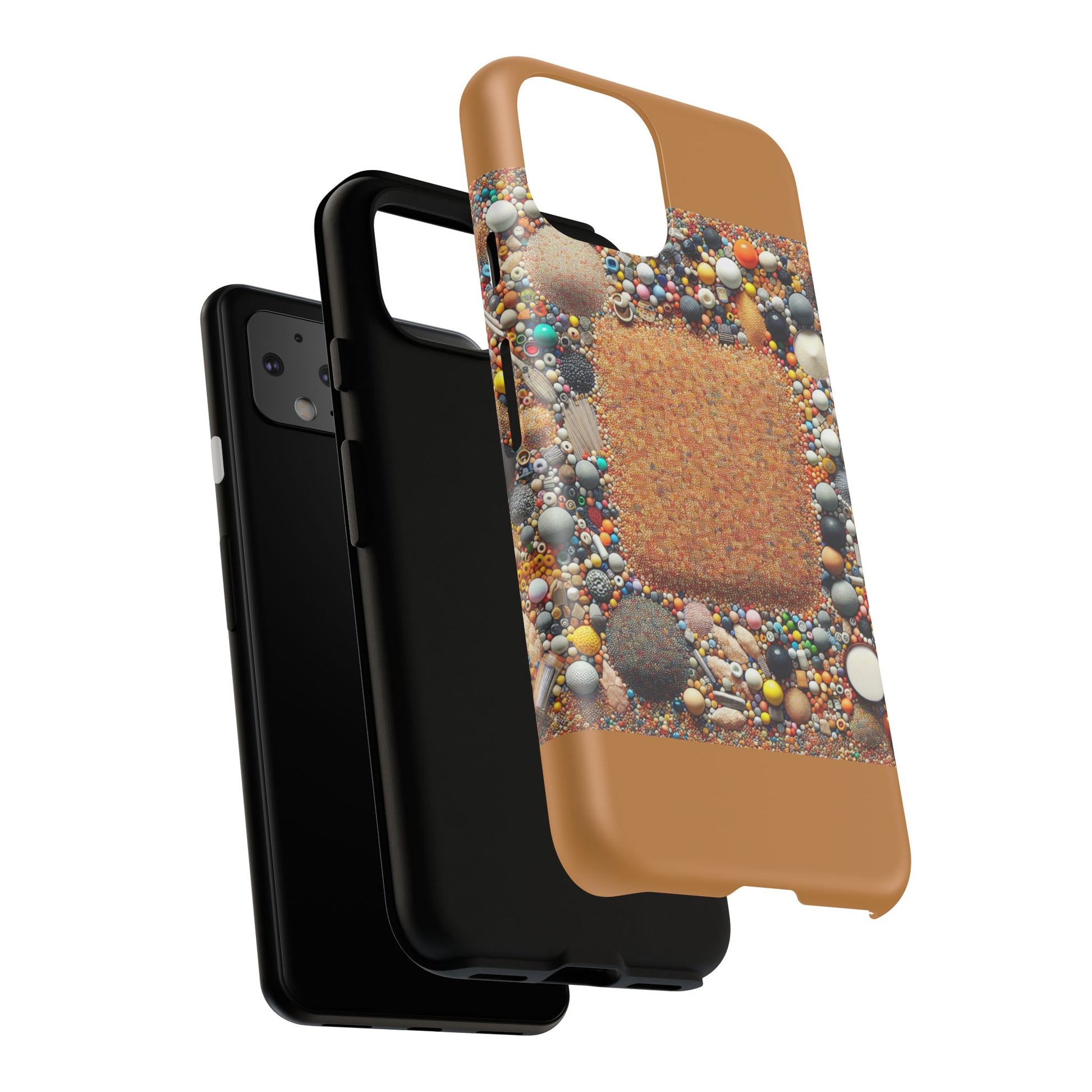 Colorful Phone Case with Unique Texture, Tough Case, Phone Accessory, Trendy Design, Gift for Tech Lovers, Durable Protection