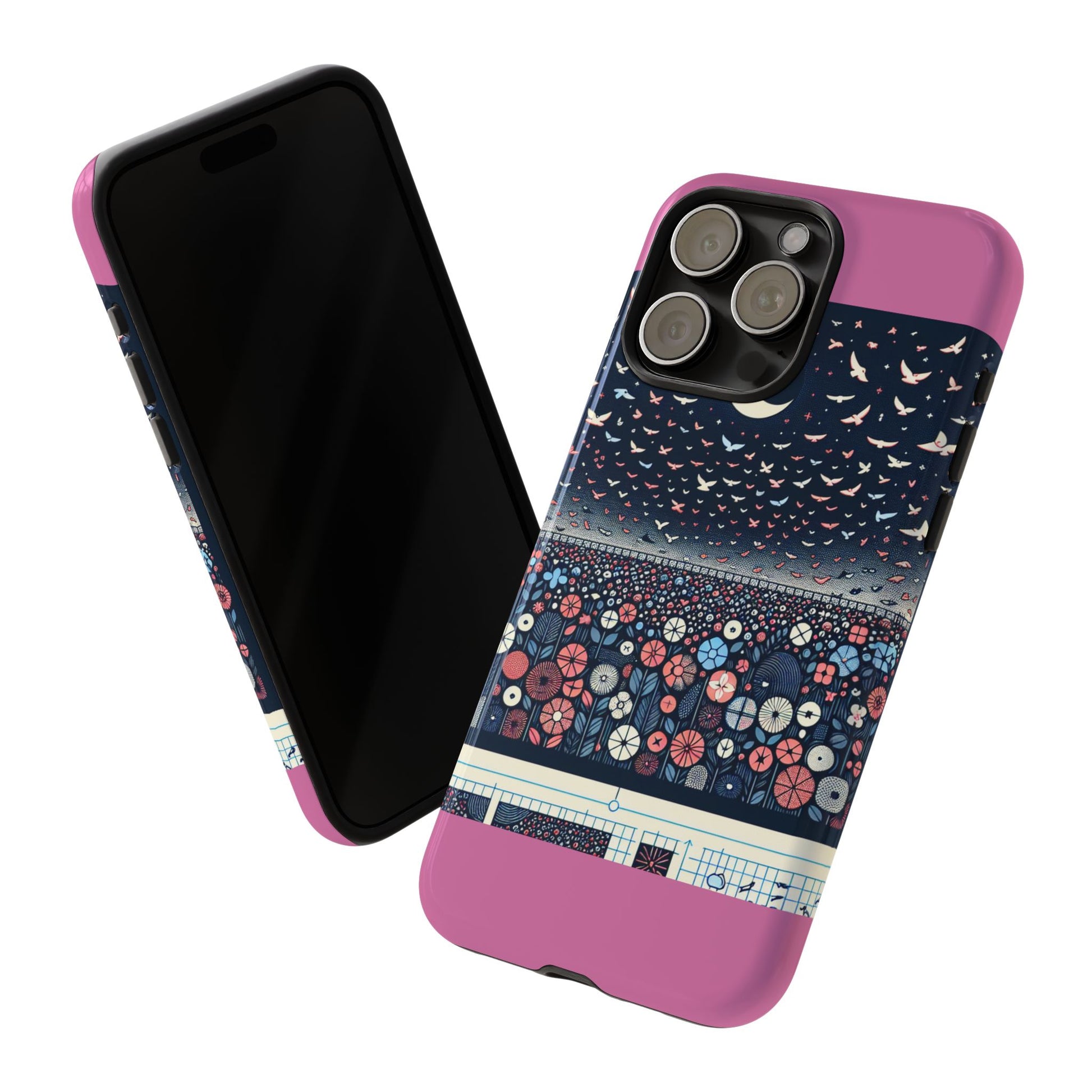 Floral Phone Case, Tough Cases for iPhone, Nature-Inspired Design, Gift for Her, Stylish Protection, Trending Accessory