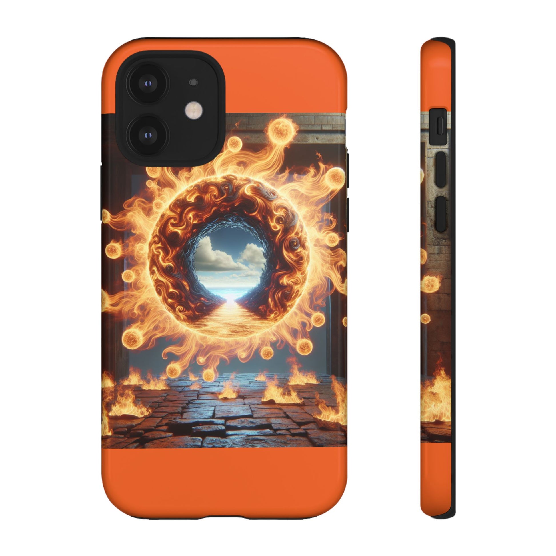 Vibrant Phone Case, Tough Cases for Gamers, Fire Element Phone Cover, Unique Protector, Game Lover Gifts