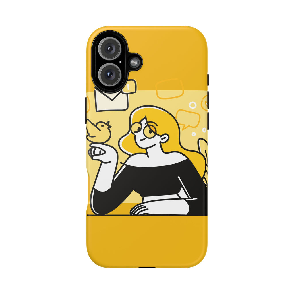 Chic Phone Case with Playful Design, Smartphone Cover, Unique Gift, Trendy Accessory, Eco-Friendly Case