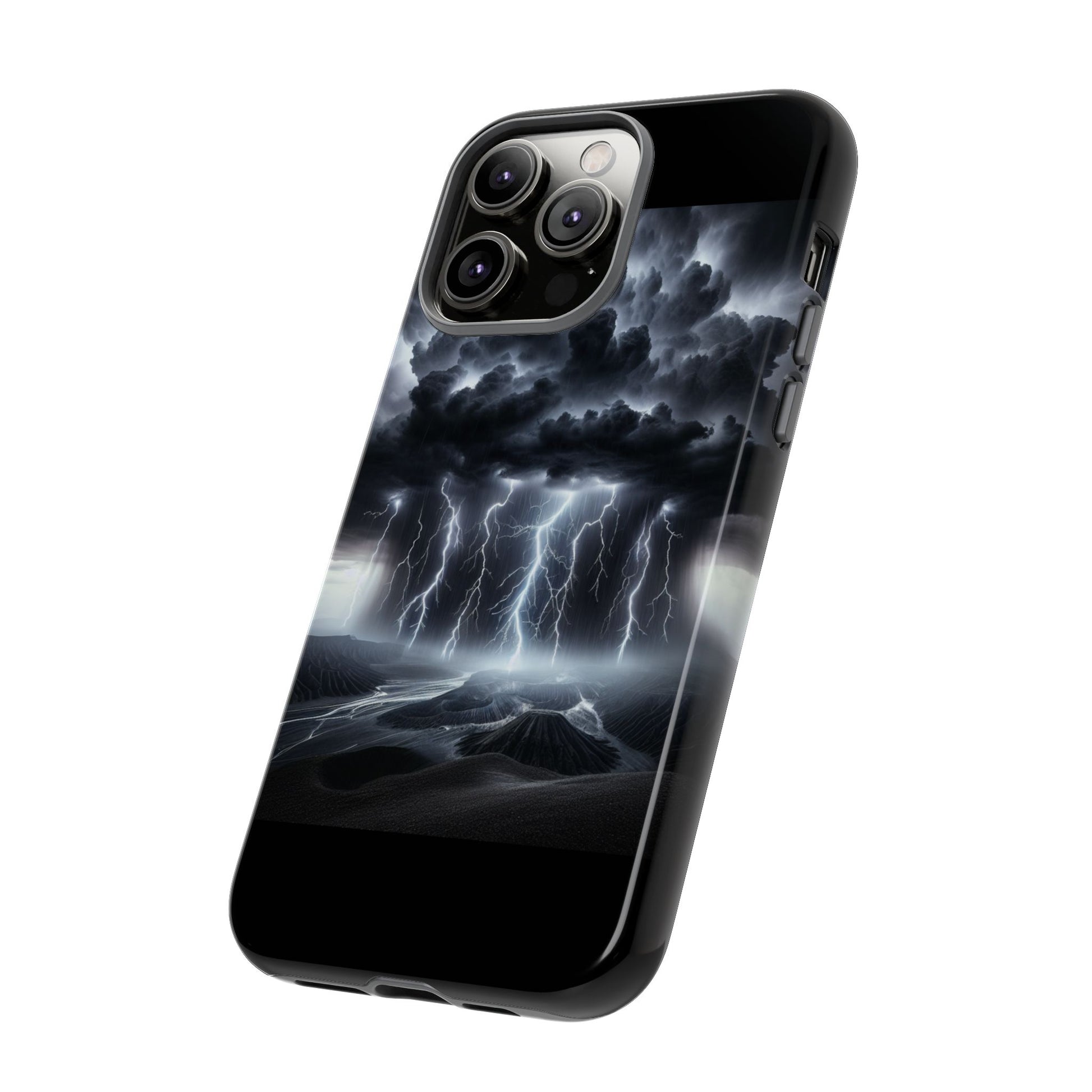 Tough Cases for the Bold: Stormy Thunder Phone Case, Lightning Protection, Durable Cover for Adventurers, Unique Gift for Nature [...]