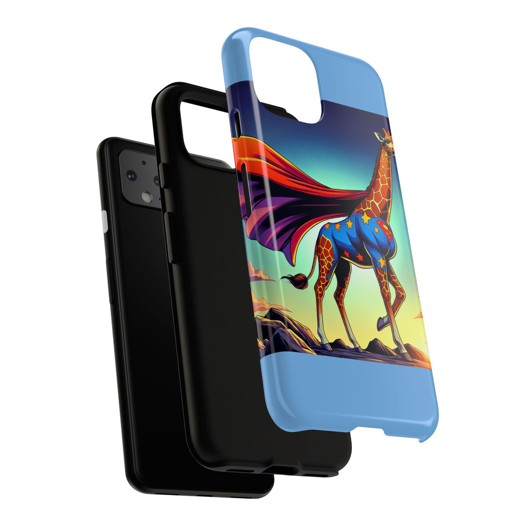 Superhero Giraffe Phone Case | Tough Cases, Unique Gifts, Animal Lover Accessories, Fun Tech Protectors, Cute Phone Covers, Birthday Gift