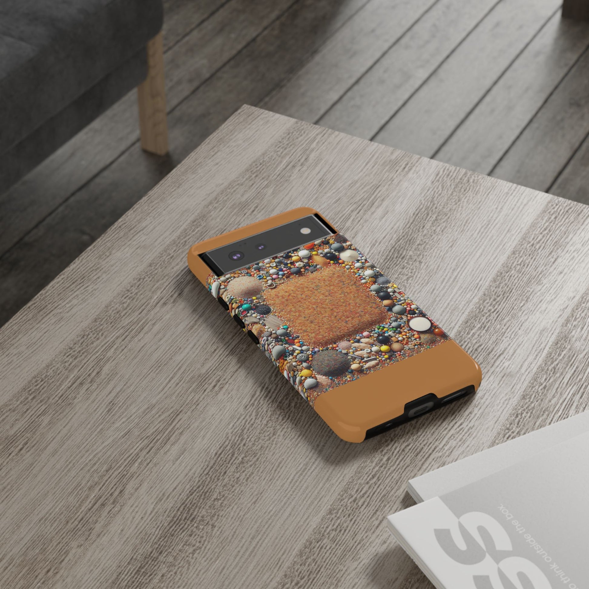 Colorful Phone Case with Unique Texture, Tough Case, Phone Accessory, Trendy Design, Gift for Tech Lovers, Durable Protection