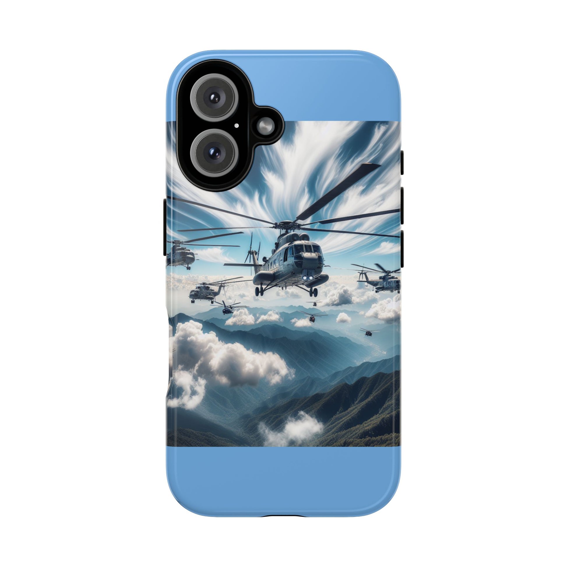 Tough Cases - Helicopter Design Phone Case, Military Style Cover, Unique Gift for Aviation Lovers, Durable Phone Protector, Hobbyist [...]