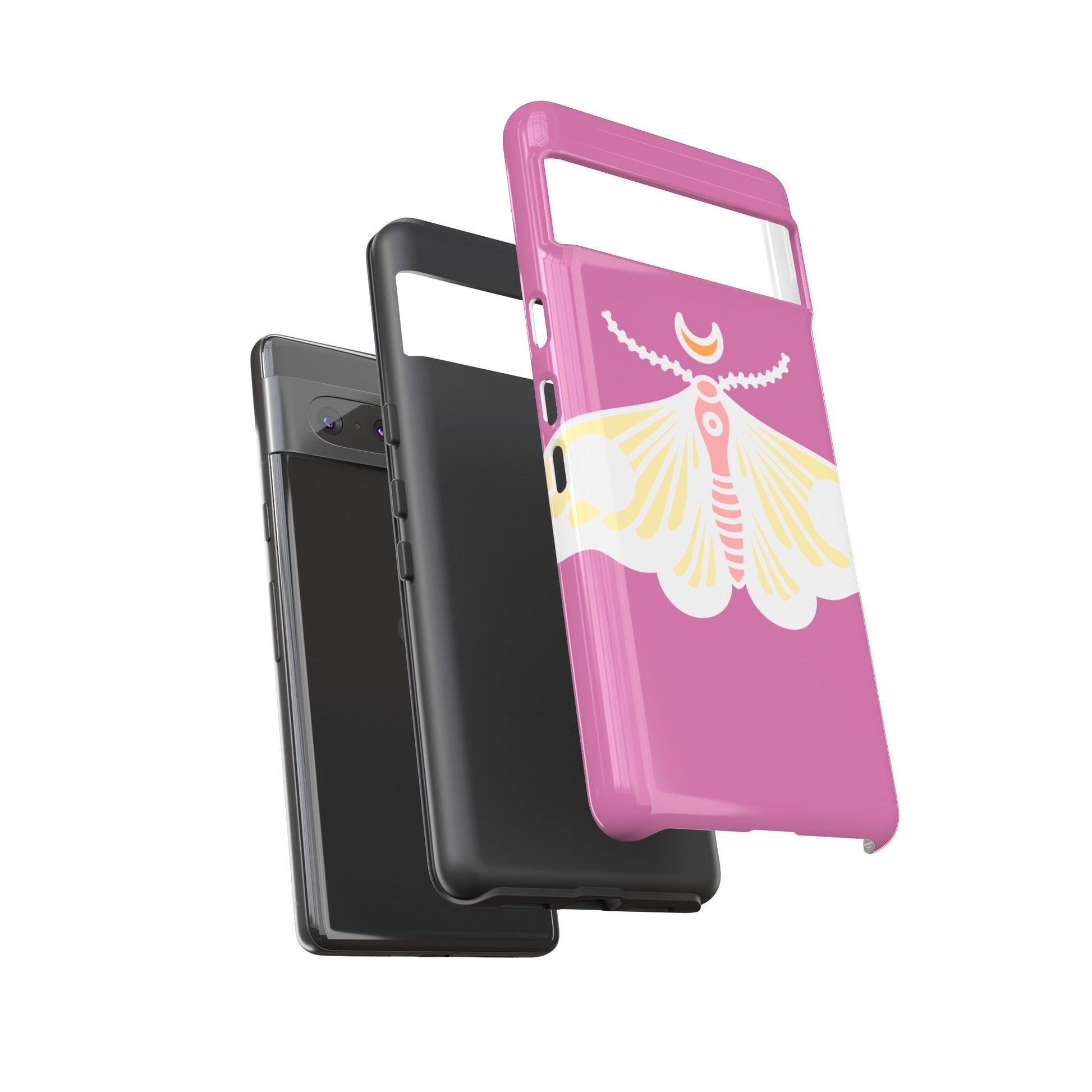 Colorful Moth Phone Case | Tough Cases for iPhone, Unique Gift, Nature Lovers, Boho Style, Trendy Accessories