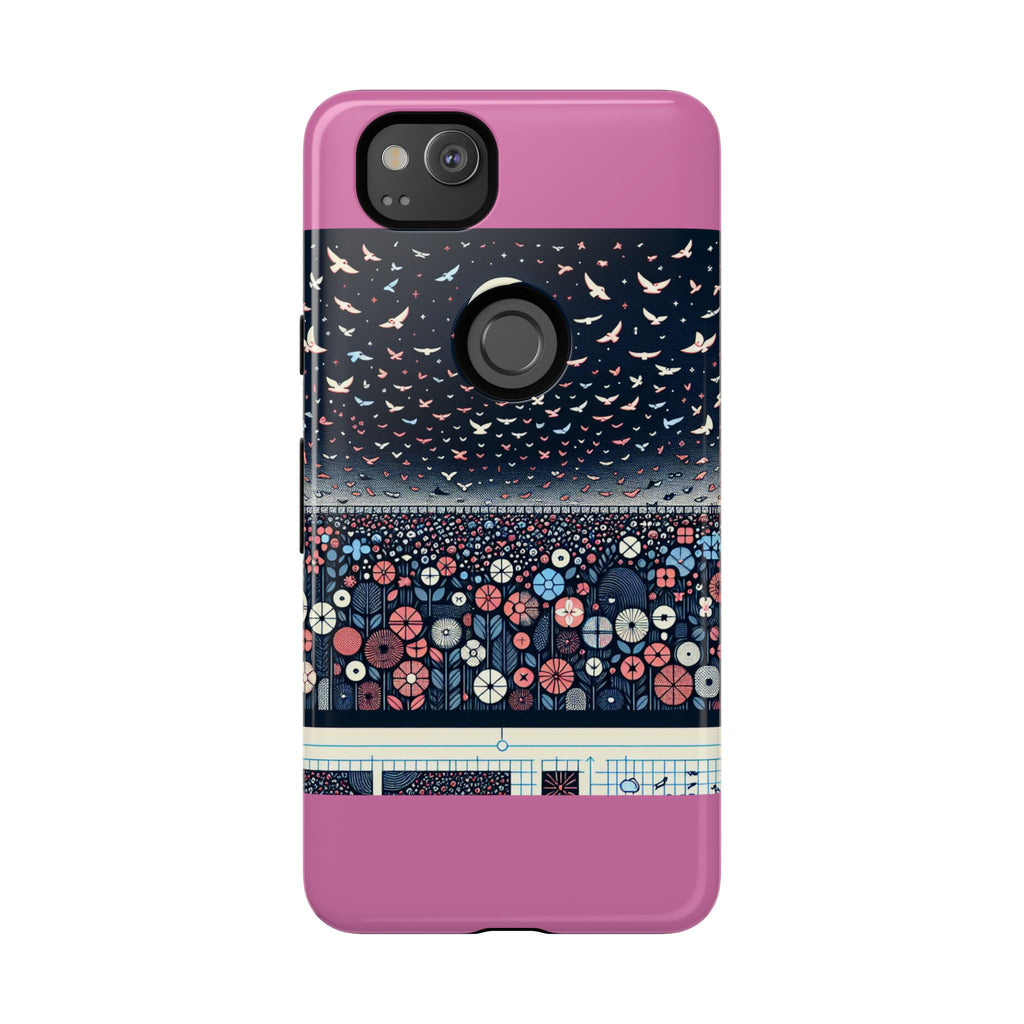 Floral Phone Case, Tough Cases for iPhone, Nature-Inspired Design, Gift for Her, Stylish Protection, Trending Accessory