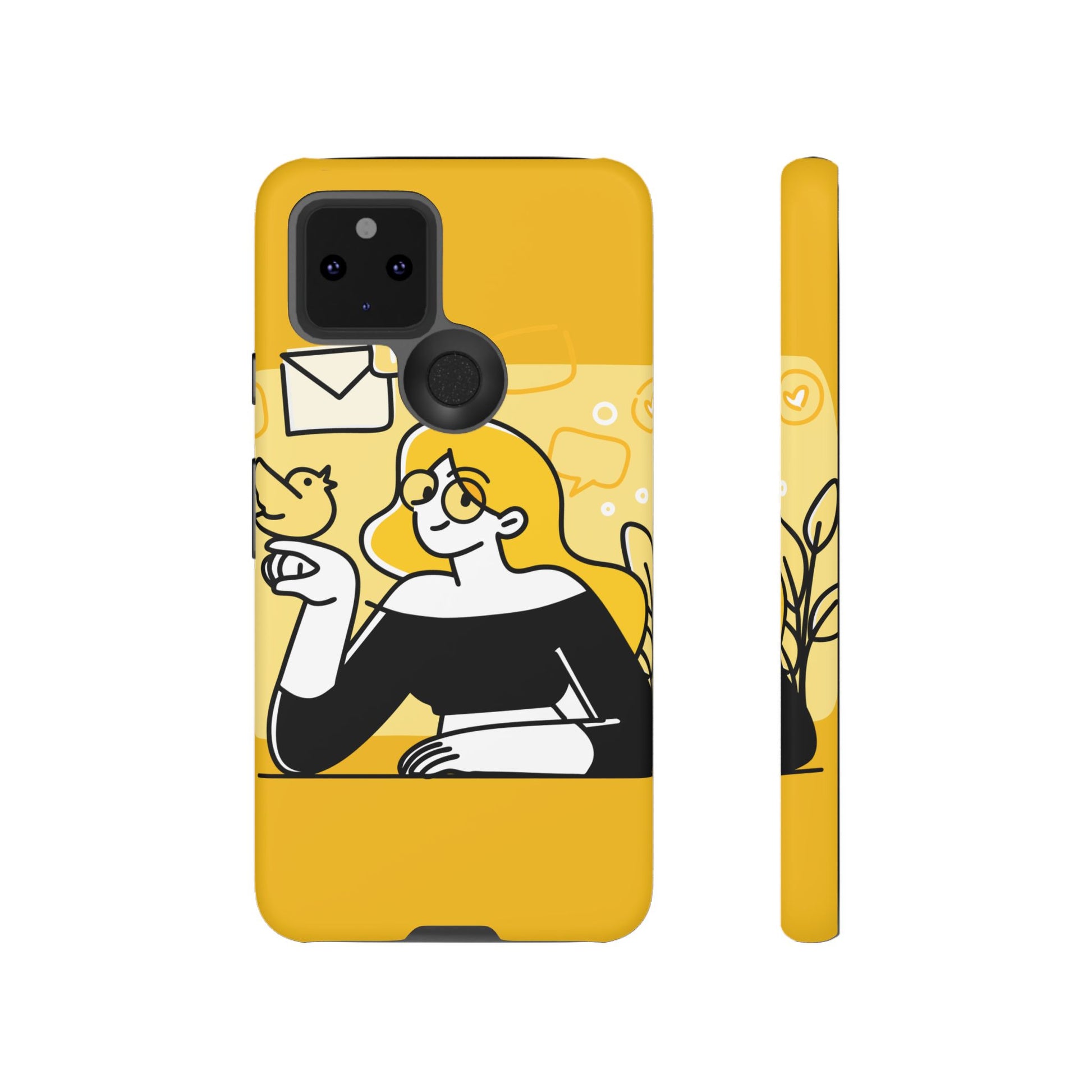 Chic Phone Case with Playful Design, Smartphone Cover, Unique Gift, Trendy Accessory, Eco-Friendly Case