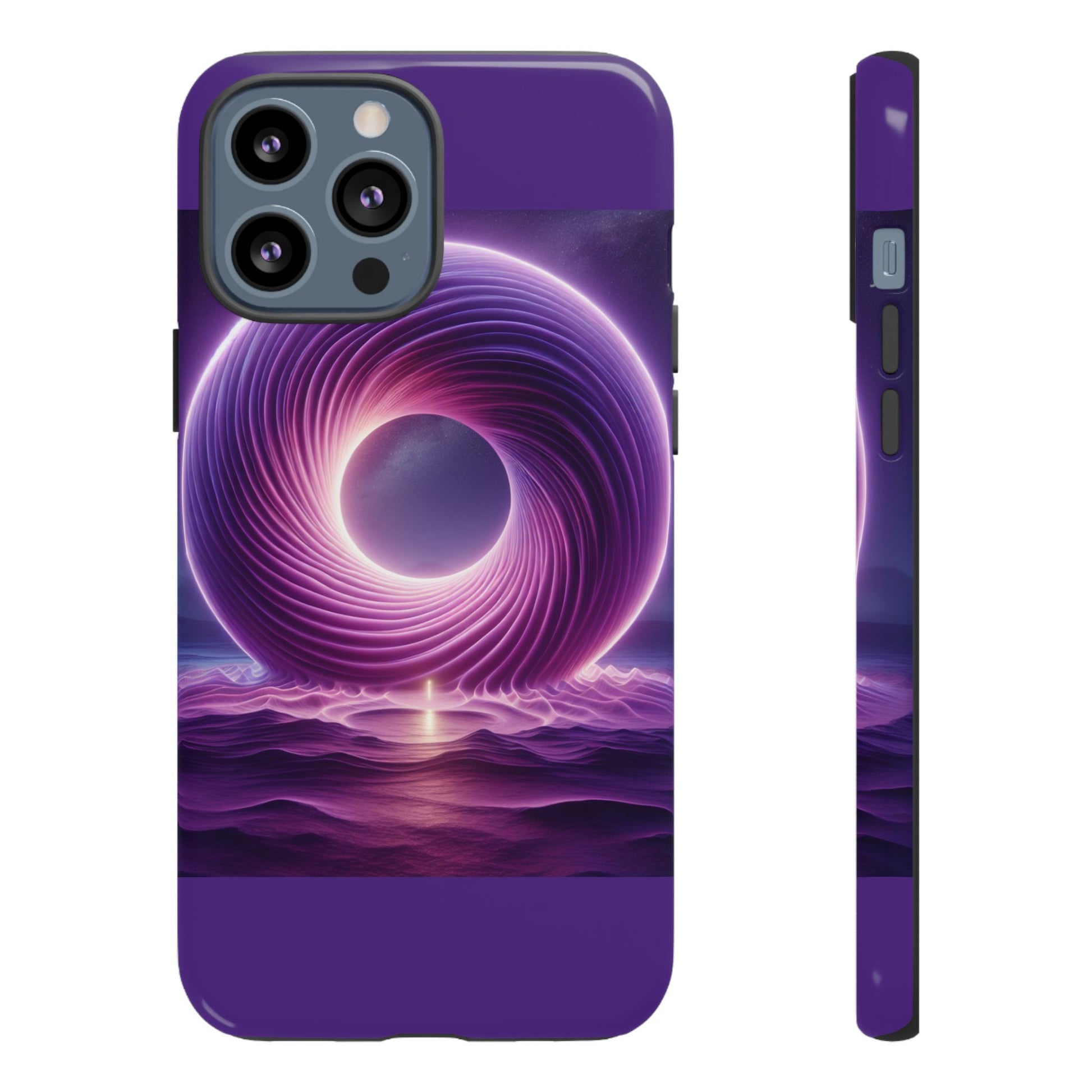 Colorful Phone Case with Swirling Design, Tough Phone Cover, Cosmic Phone Protector, Unique Gift for Tech Lovers, Stylish Smartphone Shell